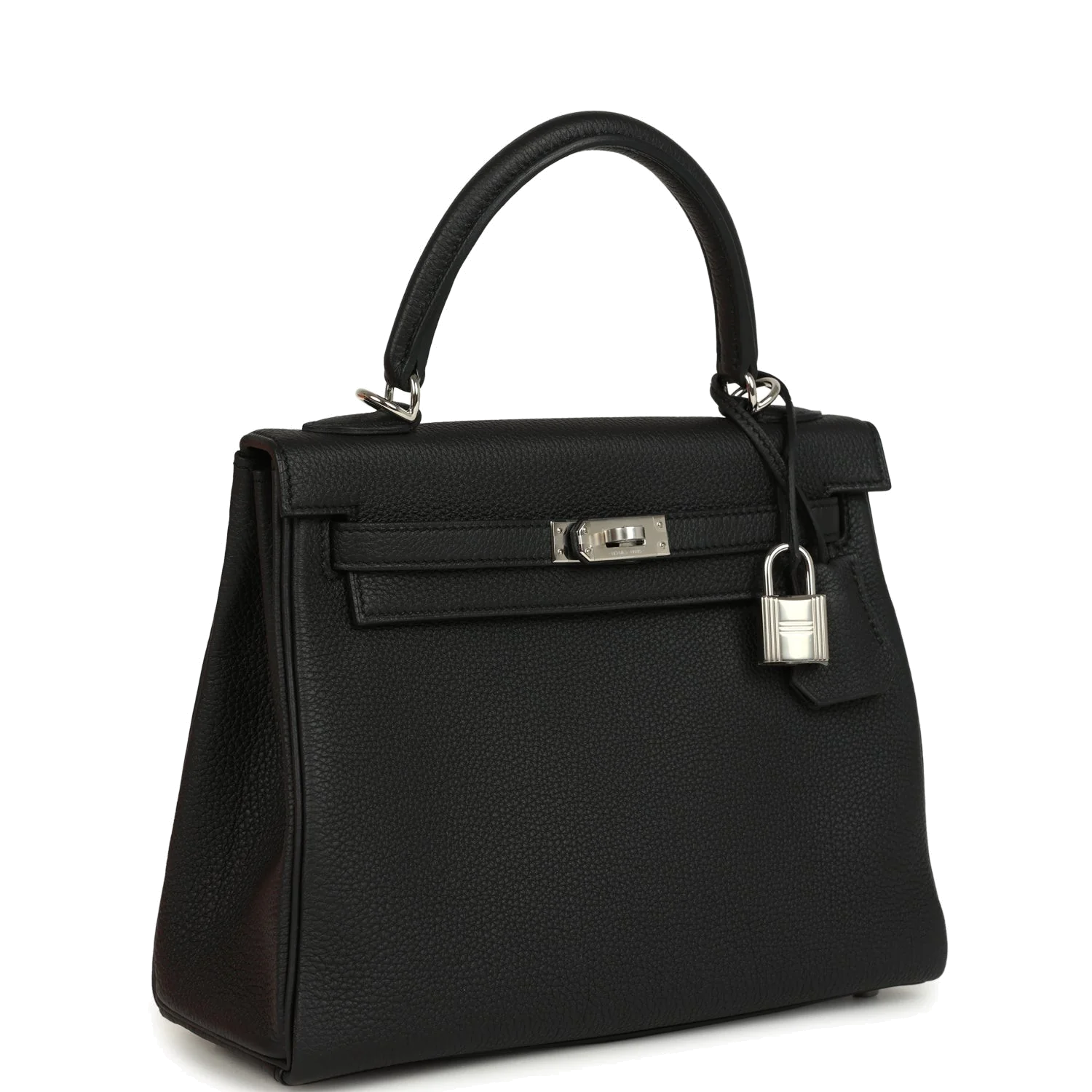 Hermes Kelly Retourne 25 Black Togo Palladium Hardware — фото 3