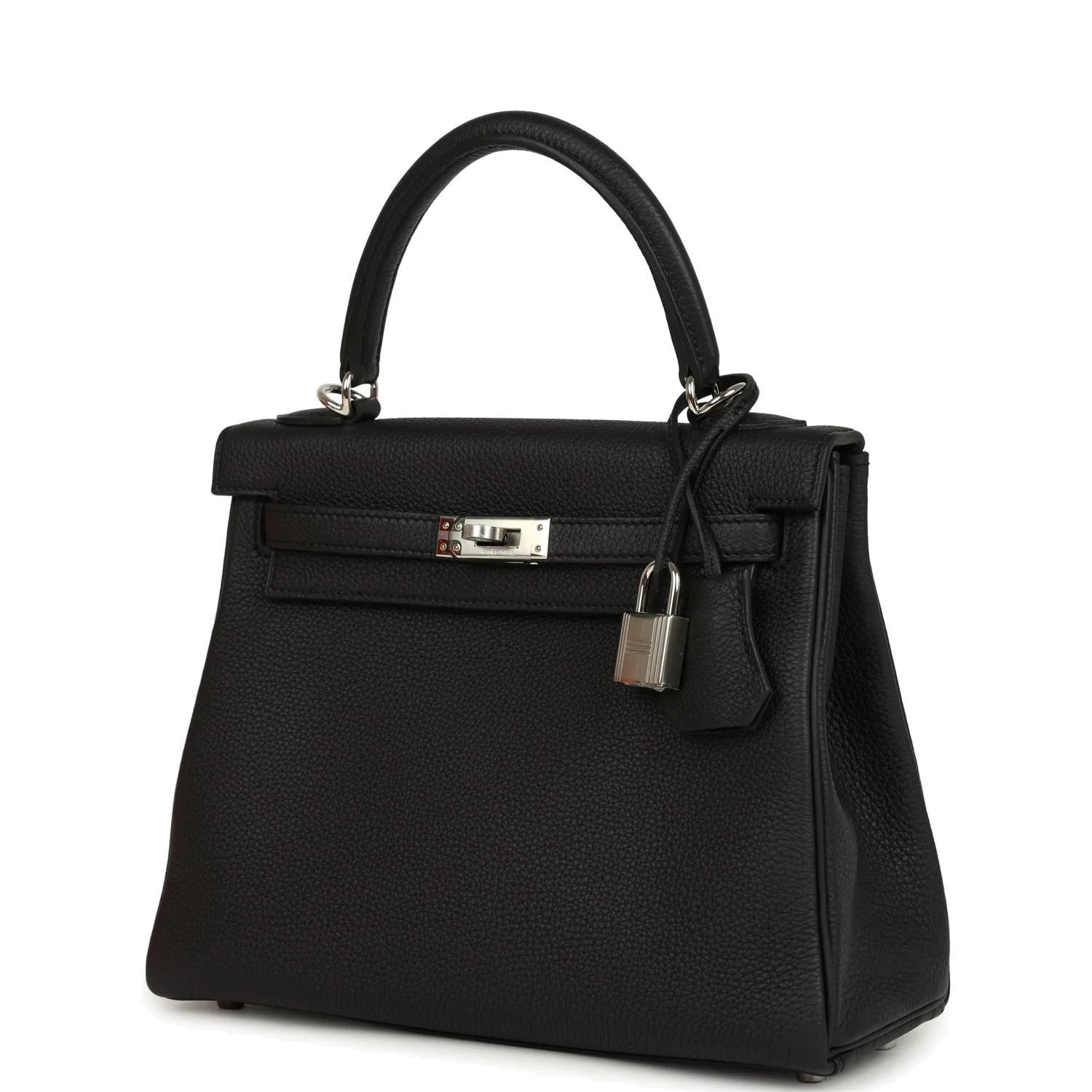 Hermes Kelly Retourne 25 Black Togo Palladium Hardware — фото 6