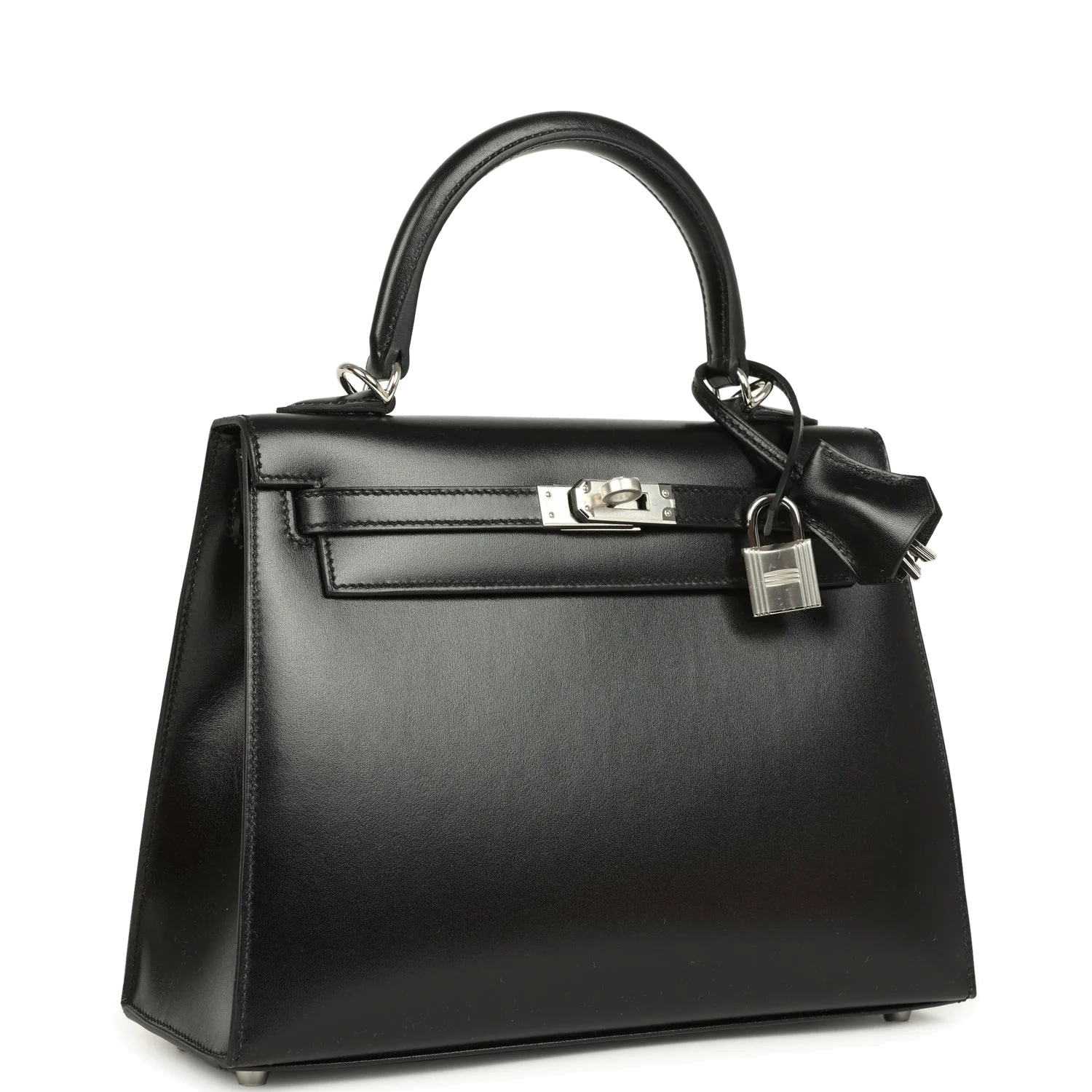 Hermes Kelly Sellier 25 Black Box Palladium Hardware — фото 3