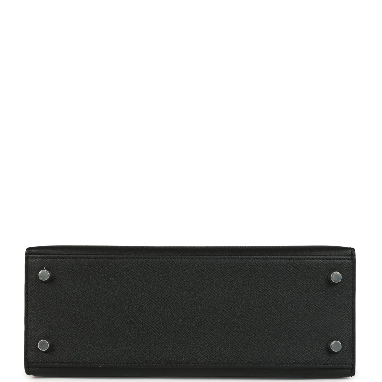 Hermes Kelly Sellier 25 Black Epsom Palladium Hardware — фото 7