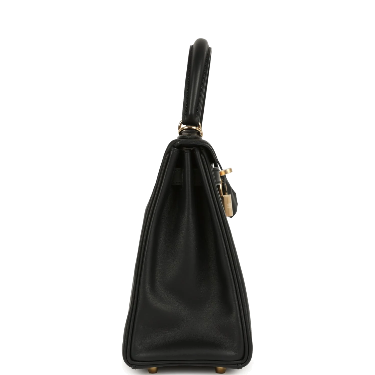 Hermes Kelly Retourne 25 Black Swift Permabrass Hardware — фото 4