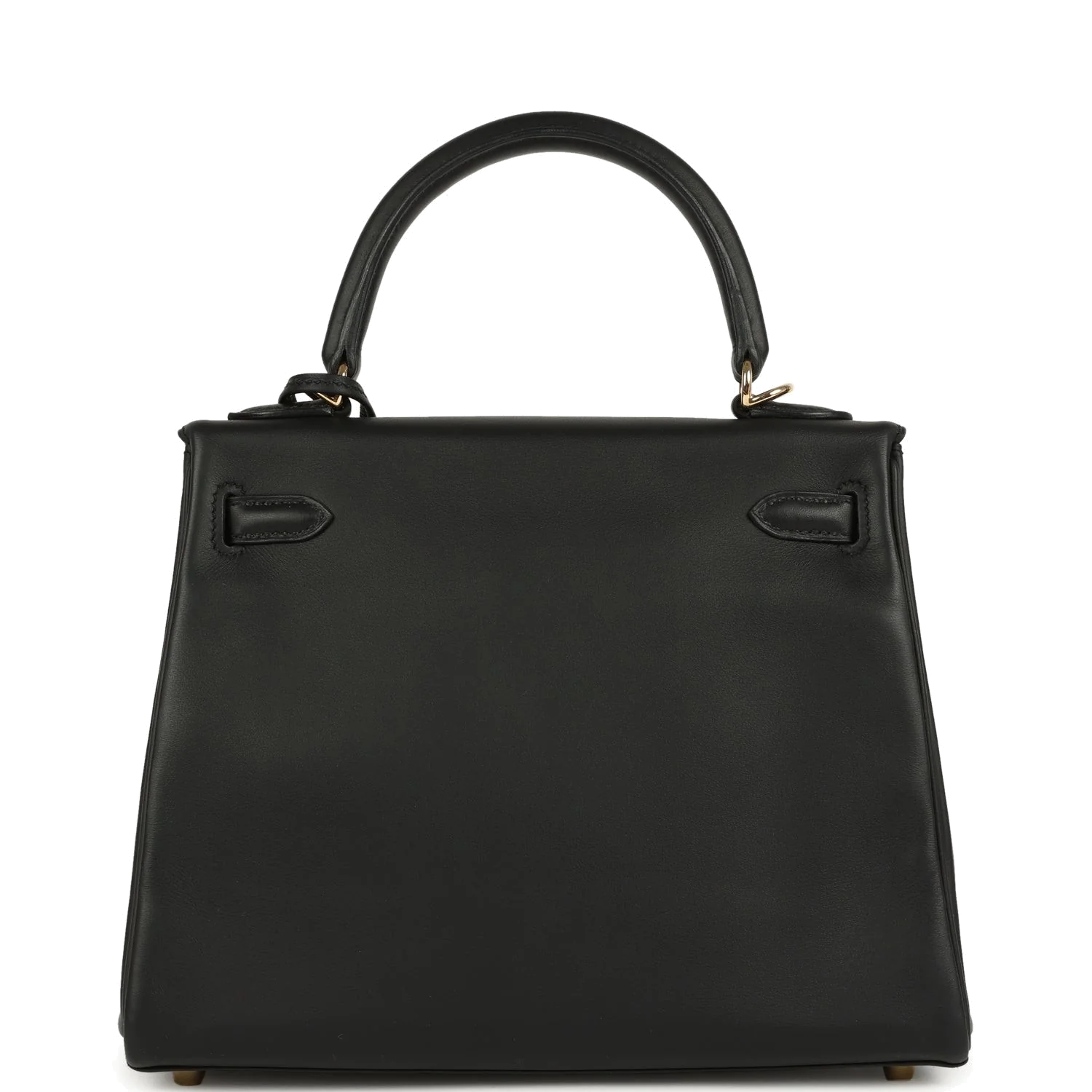 Hermes Kelly Retourne 25 Black Swift Permabrass Hardware — фото 5