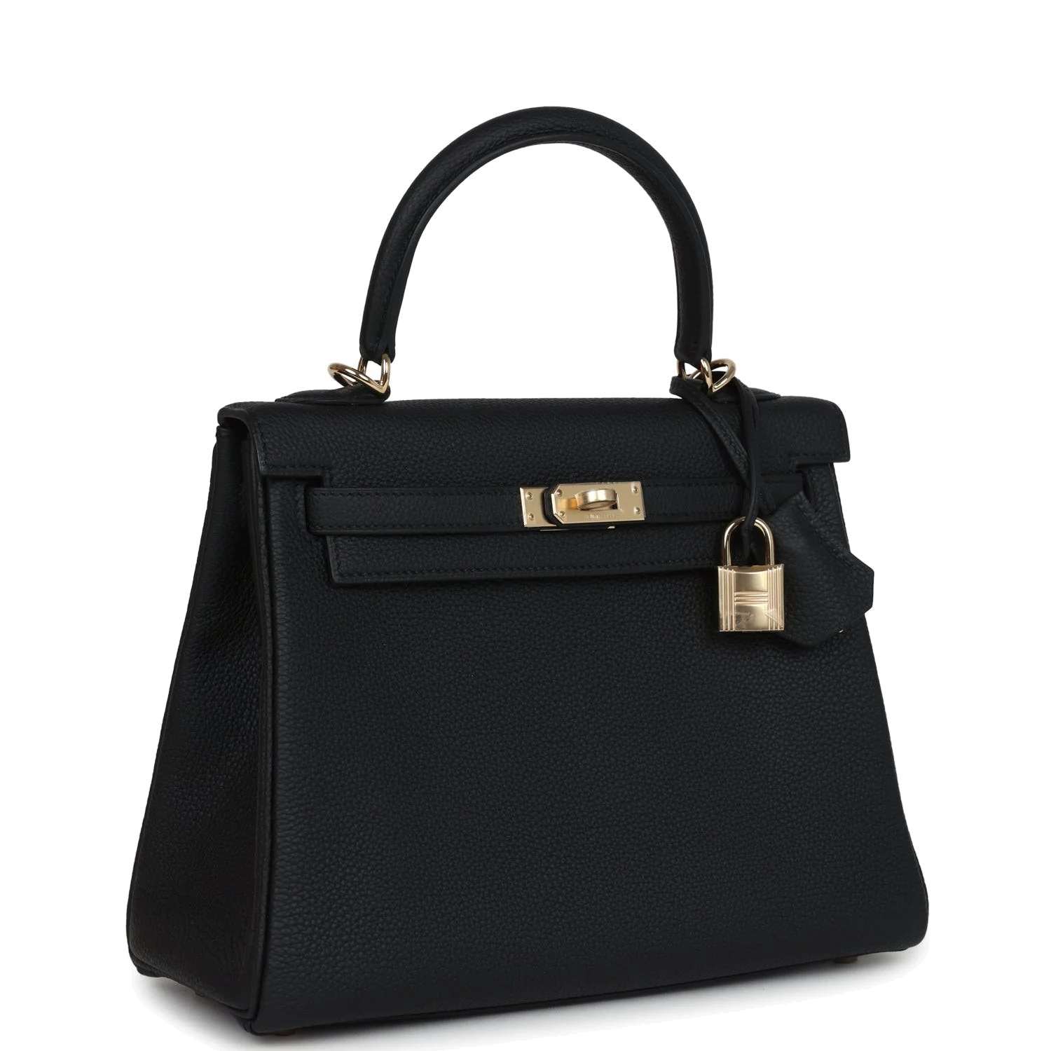 Hermes Kelly Retourne 25 Black Togo Permabrass Hardware — фото 3