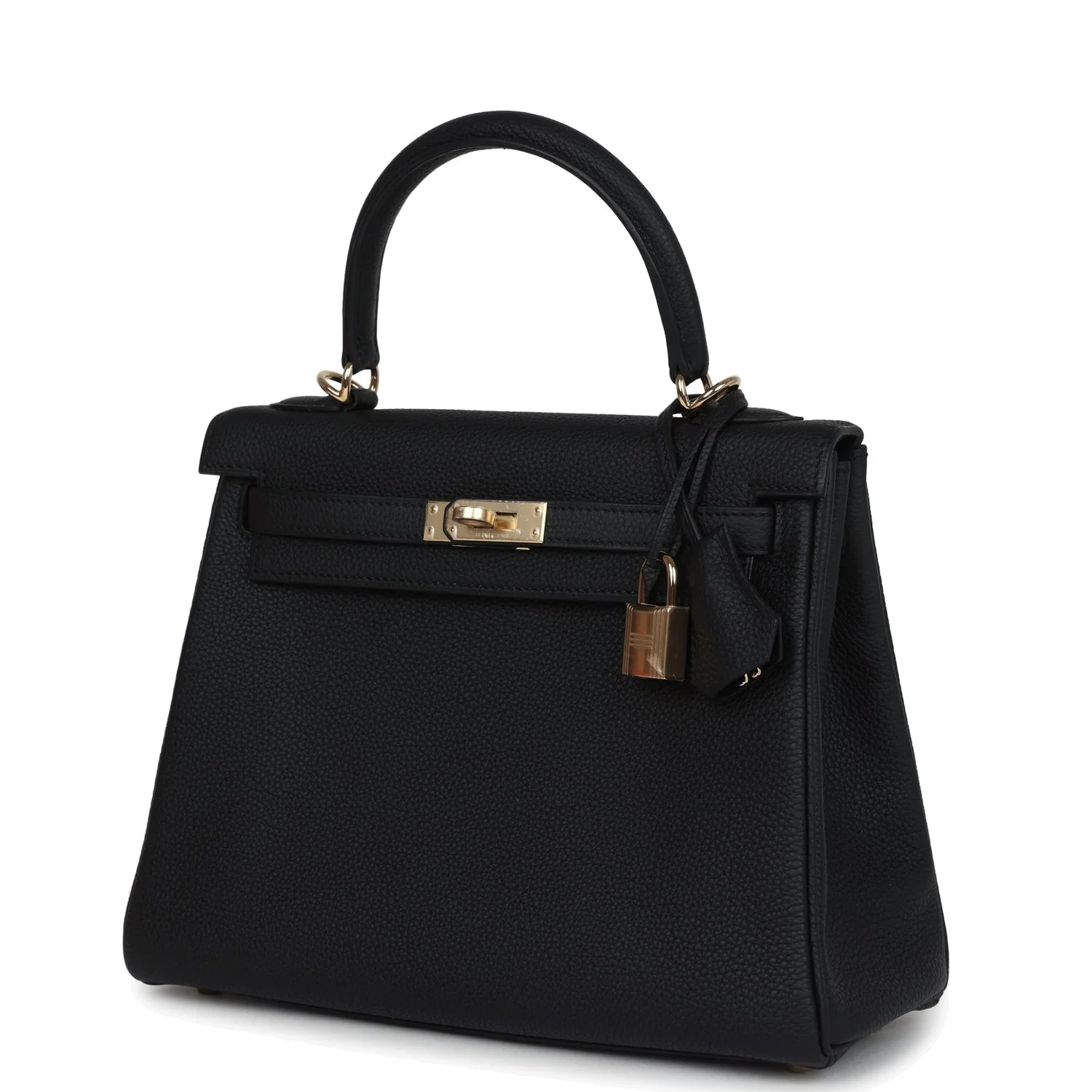 Hermes Kelly Retourne 25 Black Togo Permabrass Hardware — фото 6