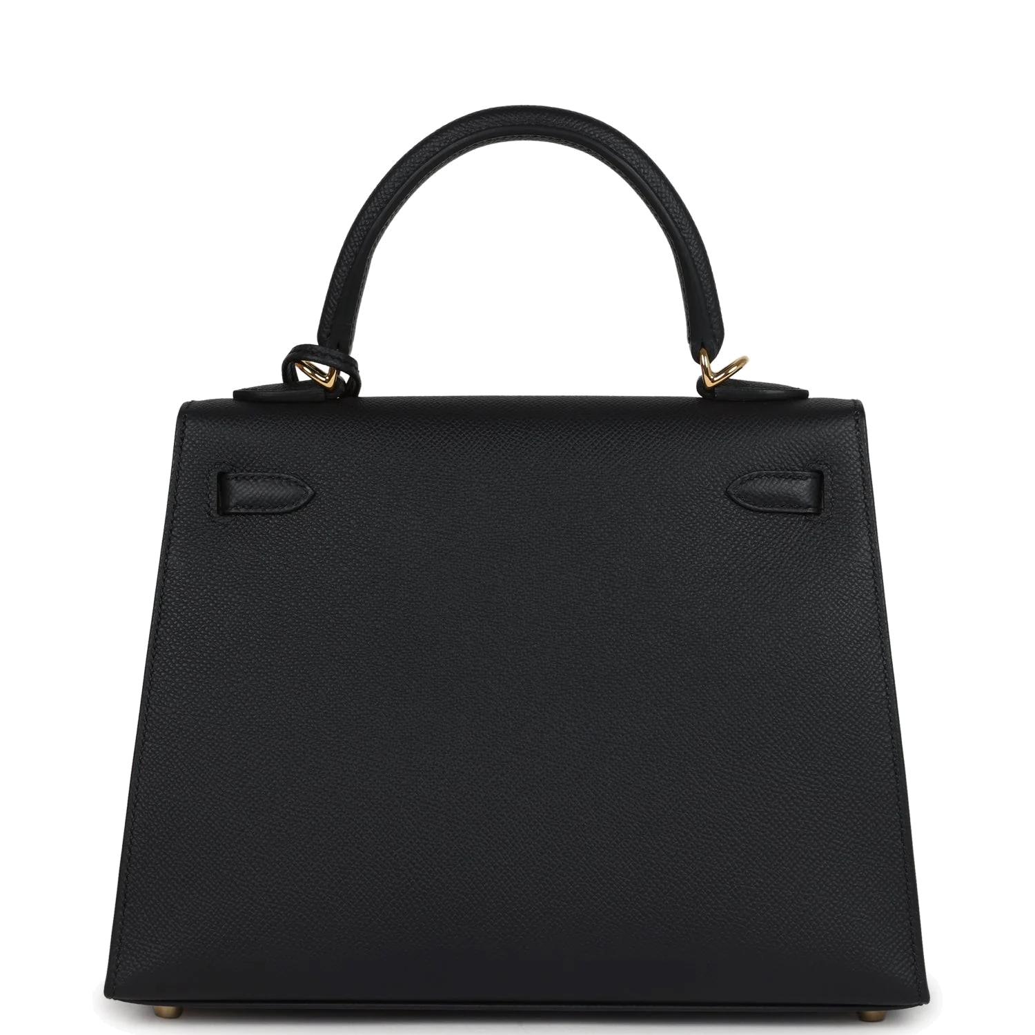 Hermes Kelly Sellier 25 Black Epsom Gold Hardware — фото 5