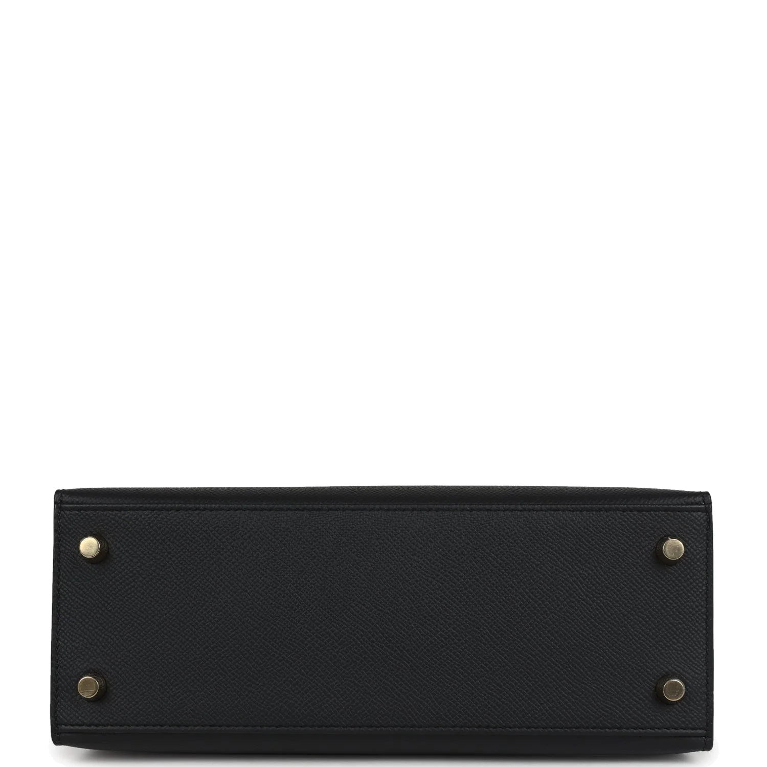 Hermes Kelly Sellier 25 Black Epsom Gold Hardware — фото 7