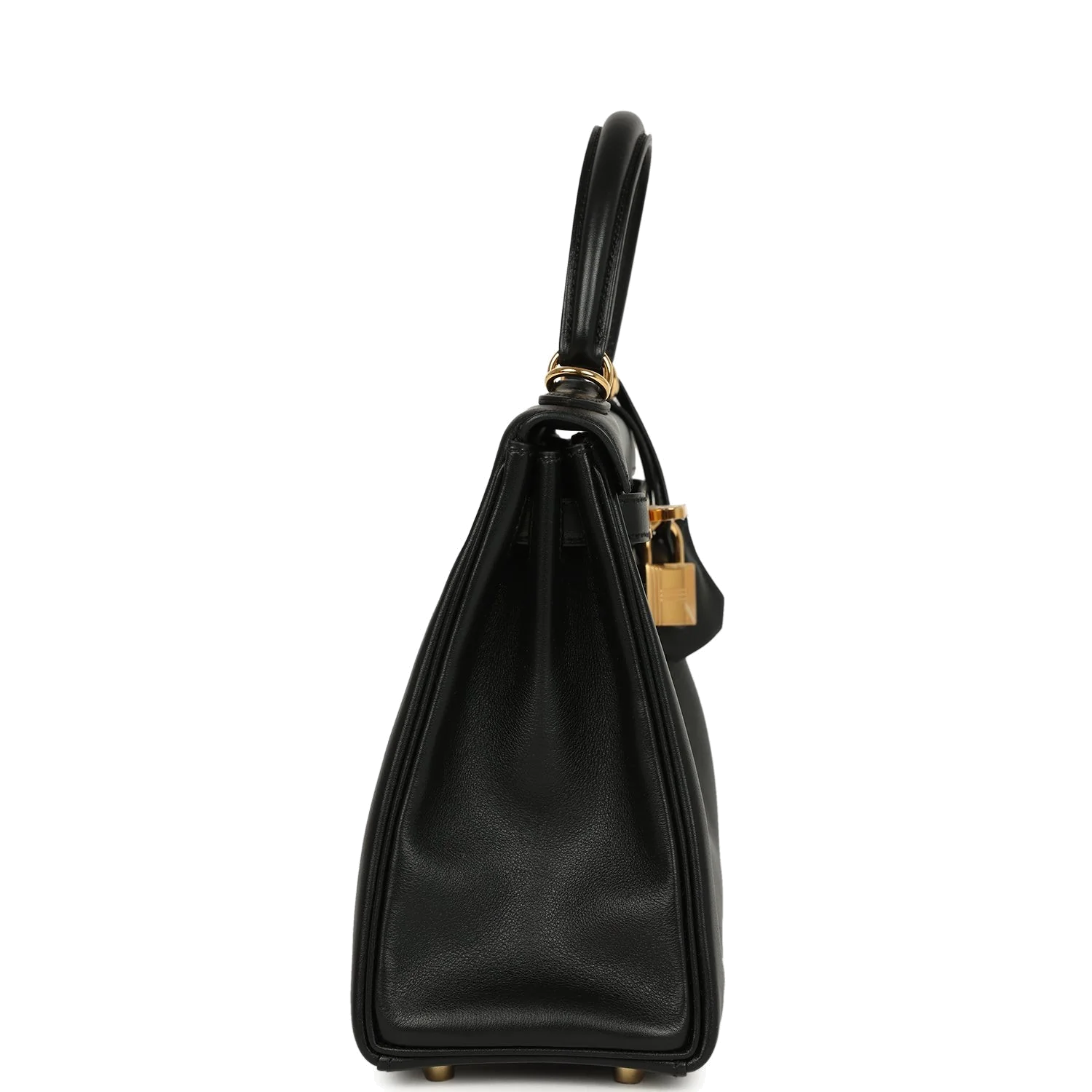 Hermes Kelly Retourne 25 Black Cheri Gold Hardware — фото 4