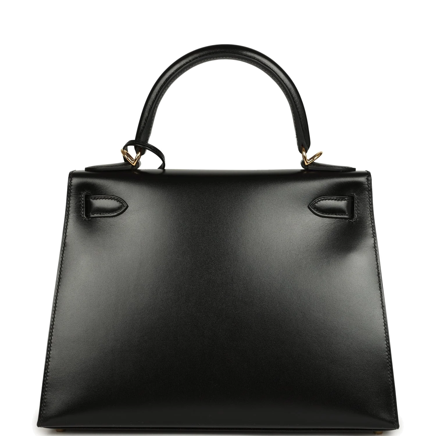 Hermes Kelly Sellier 28 Black Box Gold Hardware — фото 5