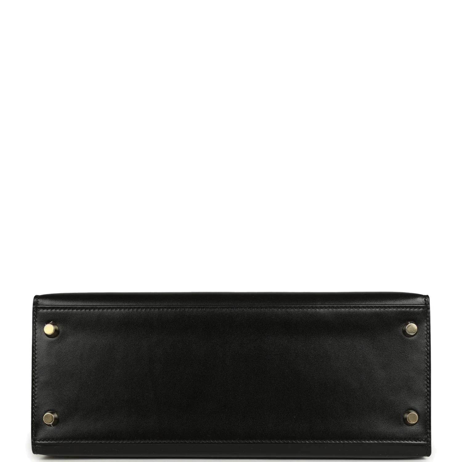 Hermes Kelly Sellier 28 Black Box Gold Hardware — фото 7