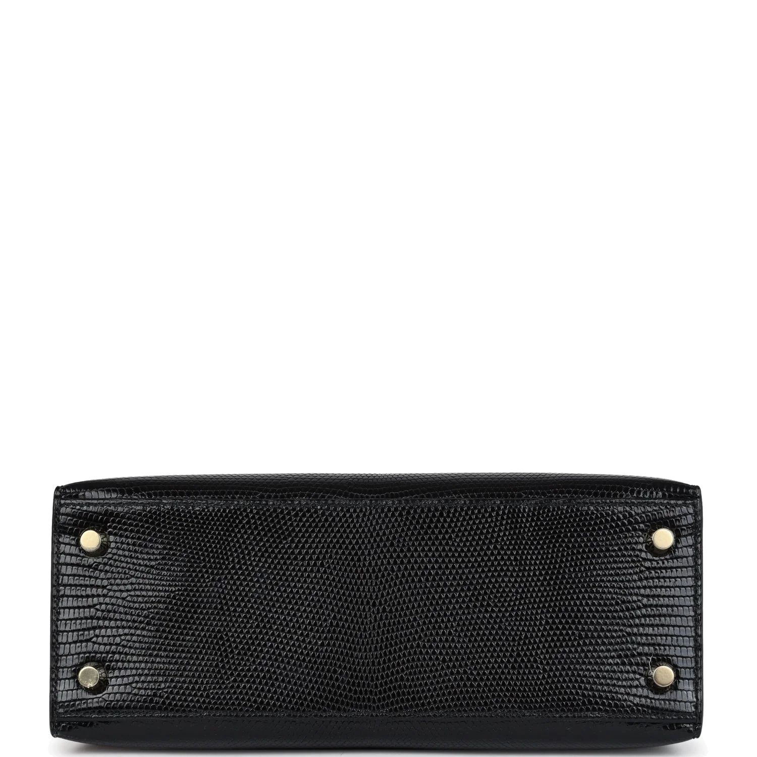 Hermes Kelly Sellier 25 Black Varanus Niloticus Lizard Gold Hardware — фото 7