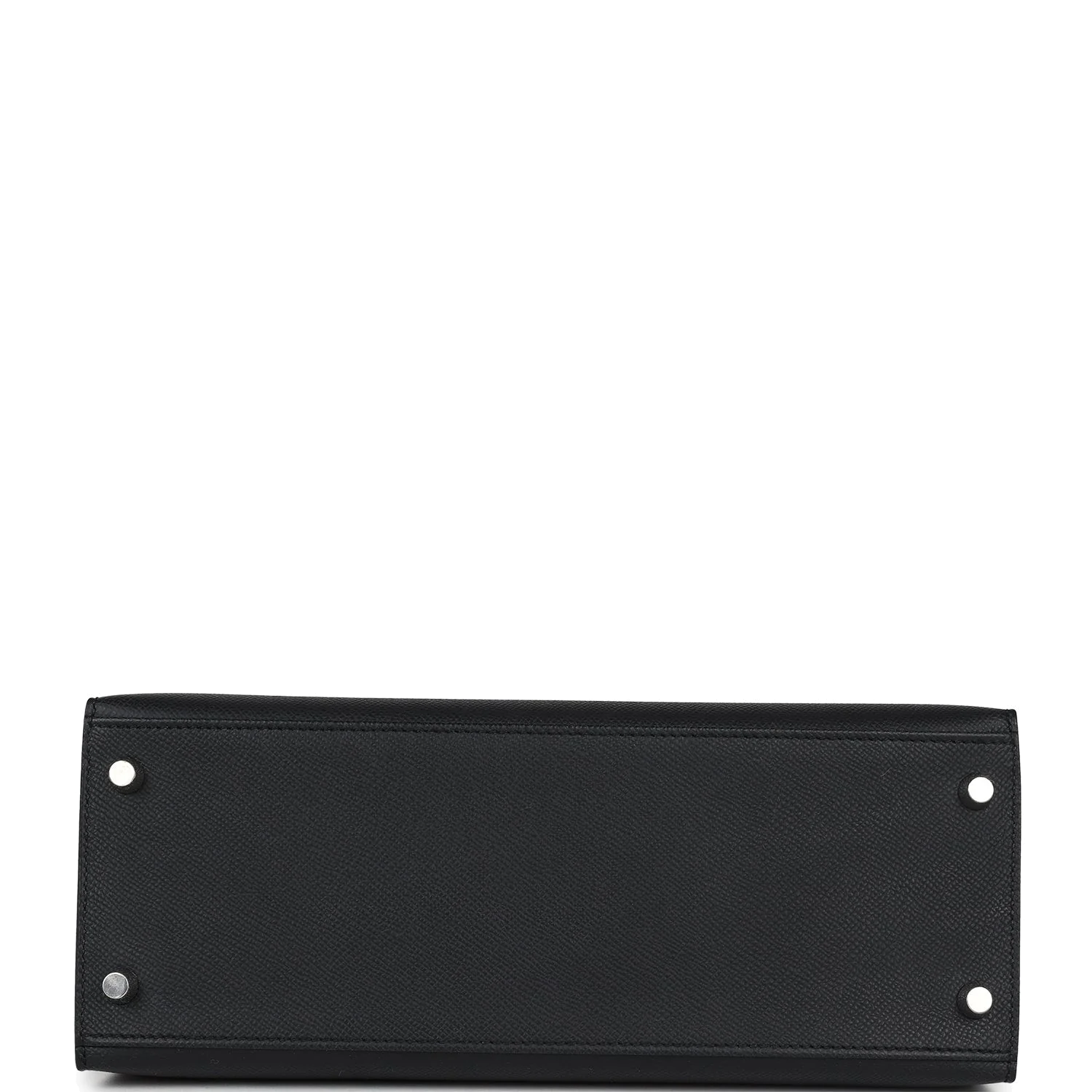 Hermes Kelly Sellier 28 Black Epsom Palladium Hardware — фото 7
