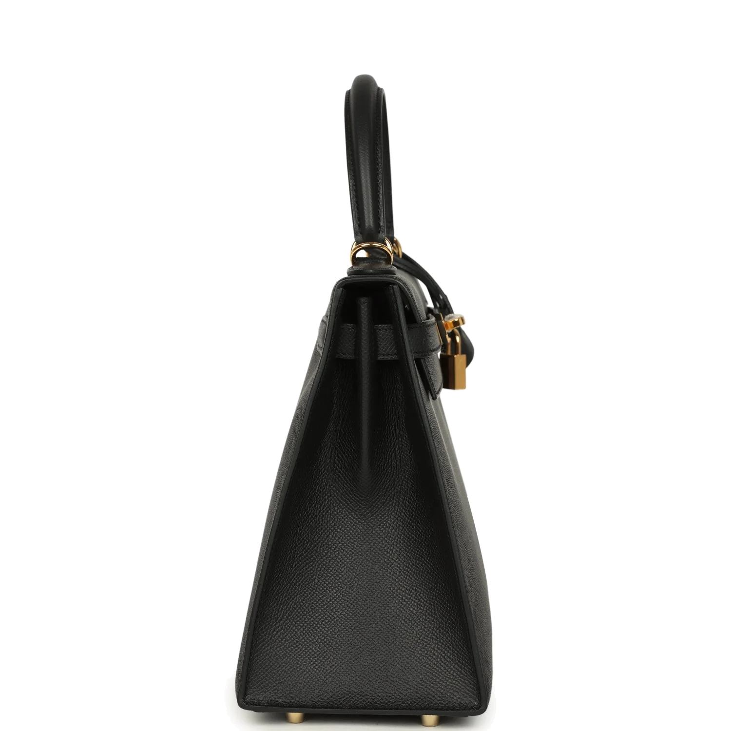 Hermes Kelly Sellier 28 Black Epsom Gold Hardware — фото 5