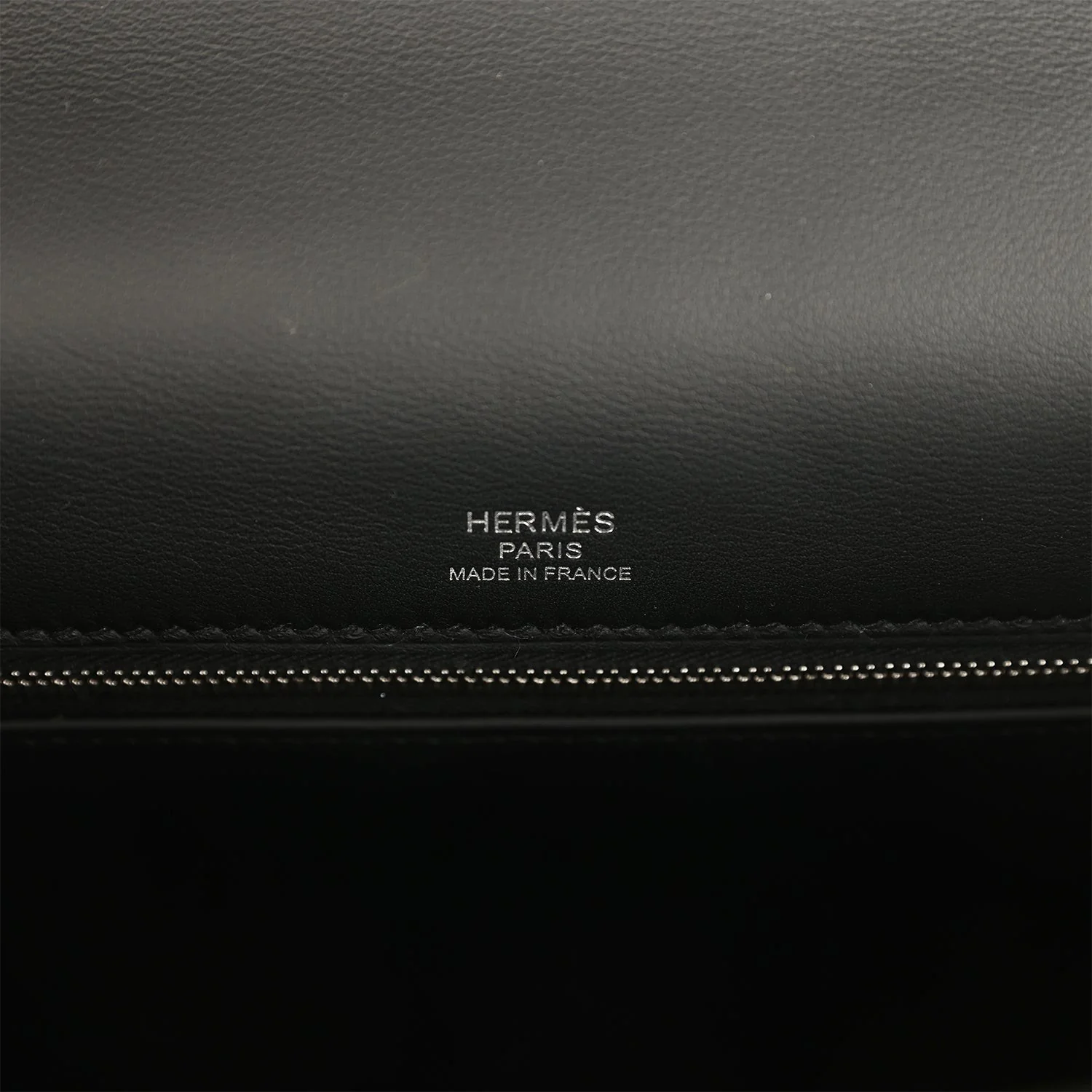 Hermes Kelly Sellier 28 Black Swift and Ecru-Black Toile H Canvas Palladium Hardware — фото 8