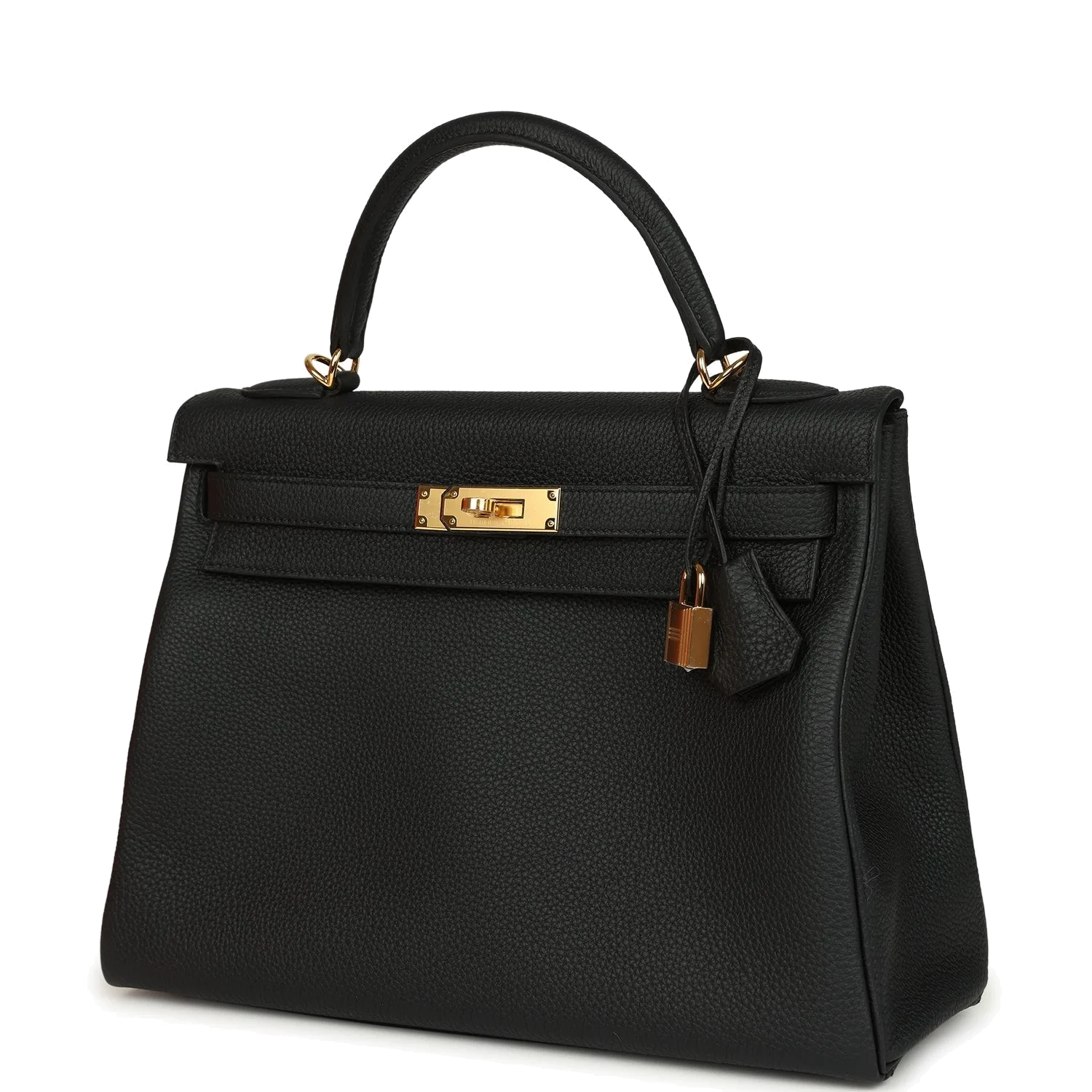 Hermes Kelly Retourne 32 Black Togo Gold Hardware — фото 4
