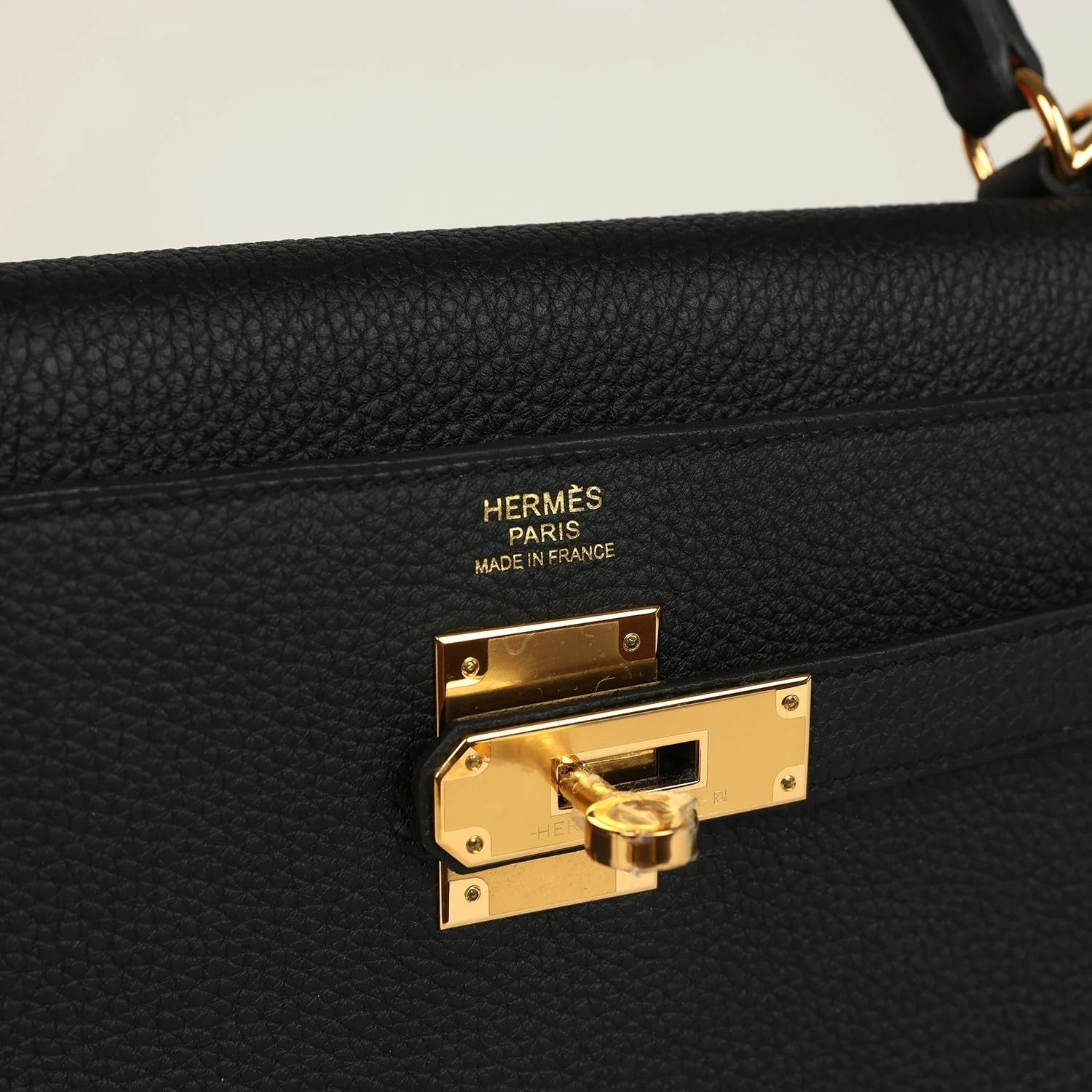 Hermes Kelly Retourne 32 Black Togo Gold Hardware — фото 8