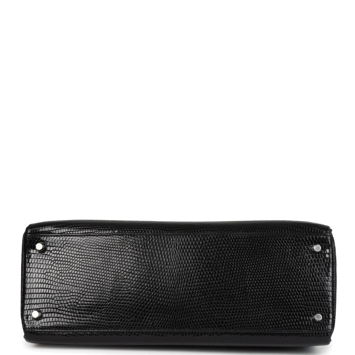 Hermes Kelly Retourne 35 Black Varanus Niloticus Lizard Palladium Hardware — фото 7