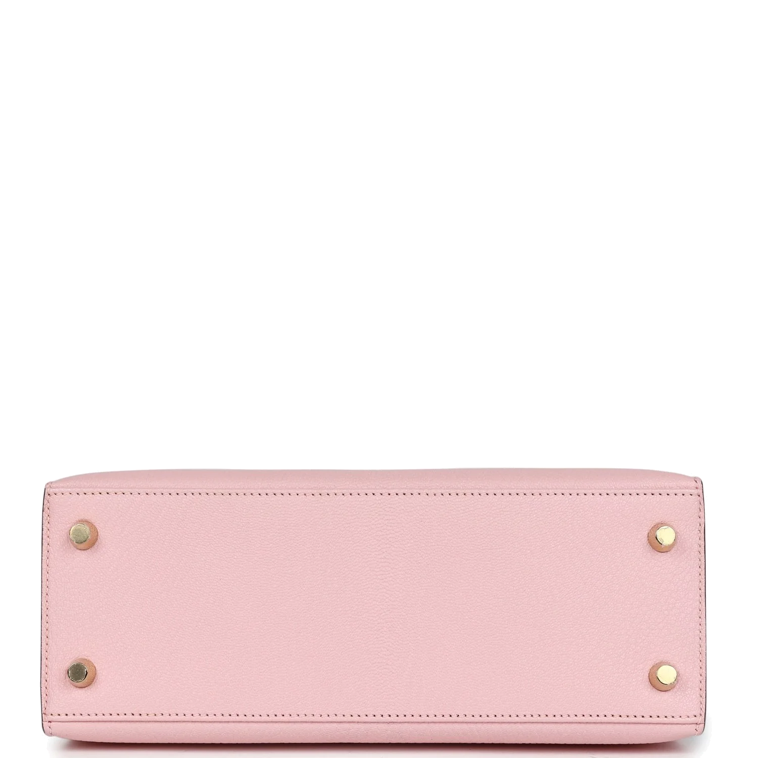 Hermes Special Order (HSS) Kelly Sellier 25 Rose Sakura and Bleu Aztec Chevre Brushed Gold Hardware — фото 7