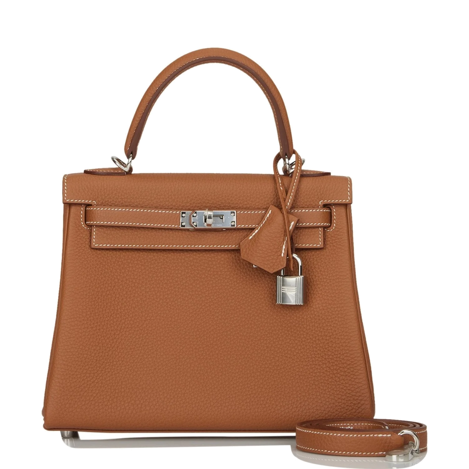 Hermes Kelly Retourne 25 Gold Togo Palladium Hardware — фото 2