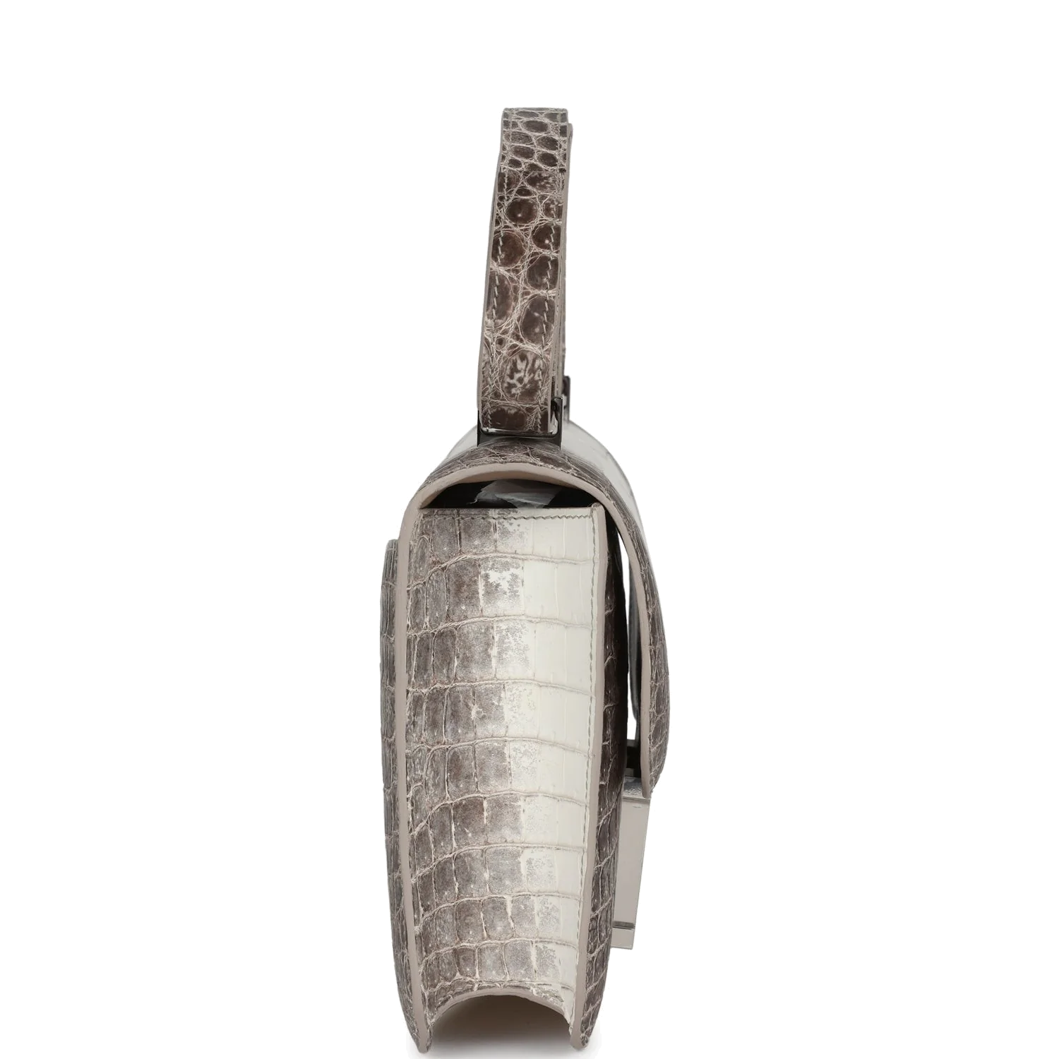 Hermes Constance 1-24 Himalaya Matte Niloticus Crocodile Palladium Hardware — фото 4