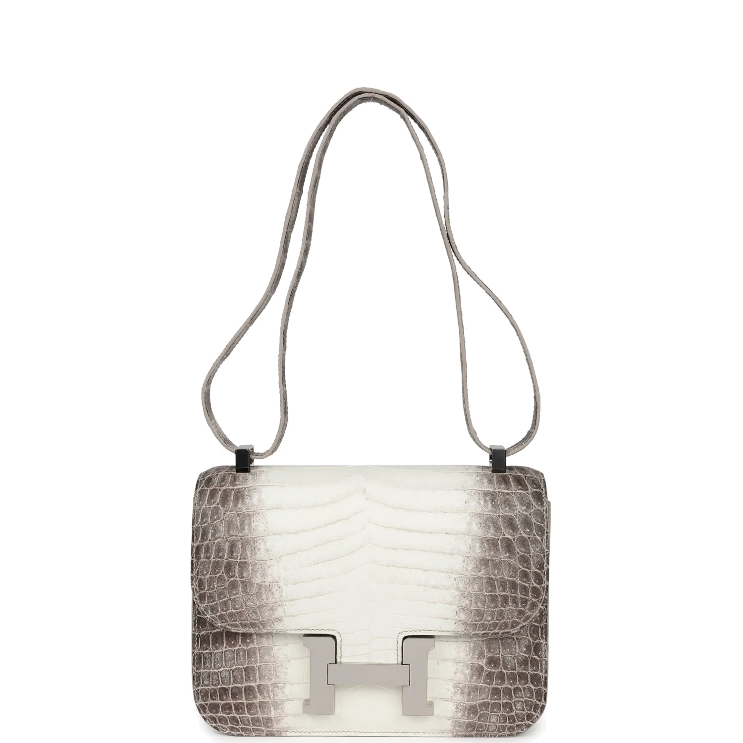Hermes Constance 1-24 Himalaya Matte Niloticus Crocodile Palladium Hardware — фото 8