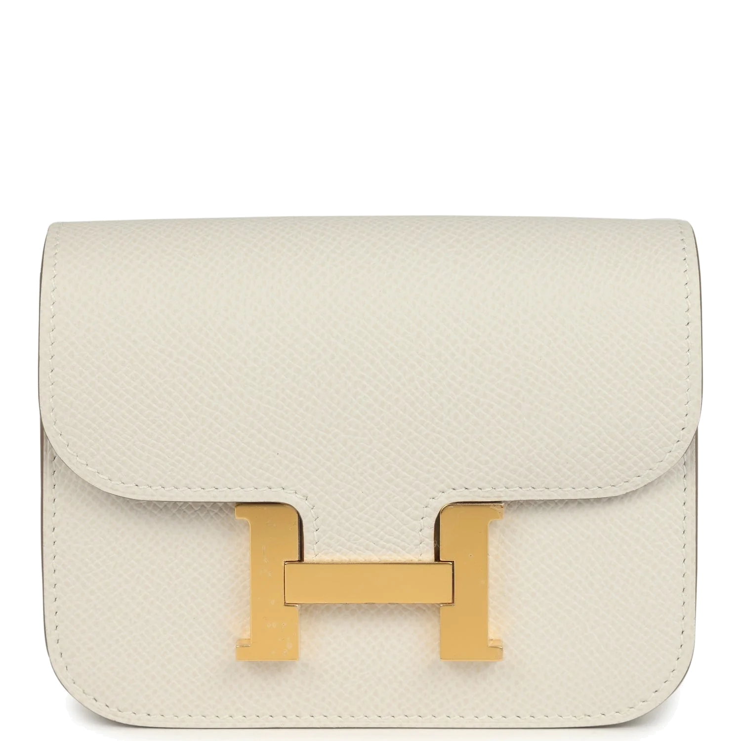 Hermes Constance Slim Wallet Craie Epsom Gold Hardware — фото 2