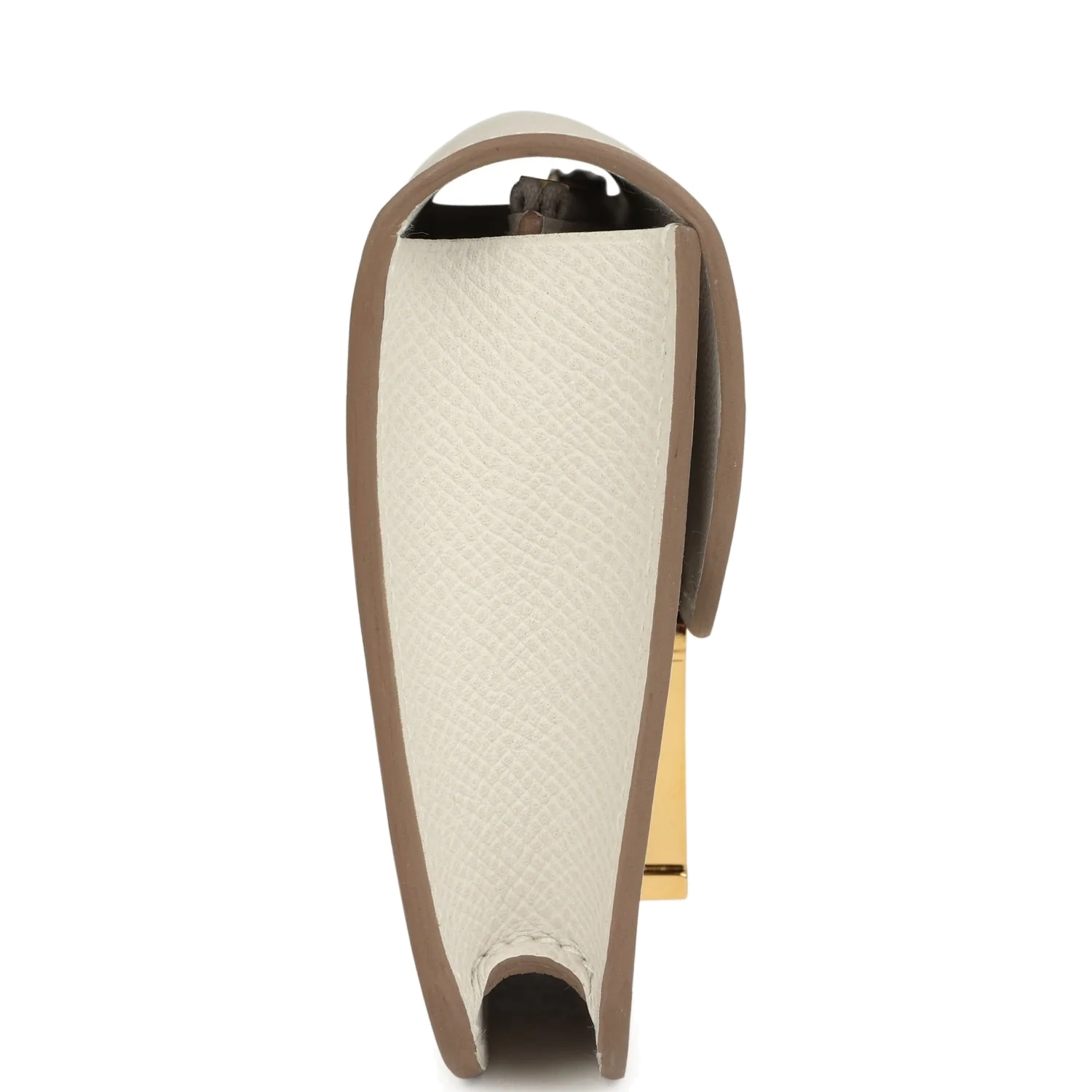 Hermes Constance Slim Wallet Craie Epsom Gold Hardware — фото 4