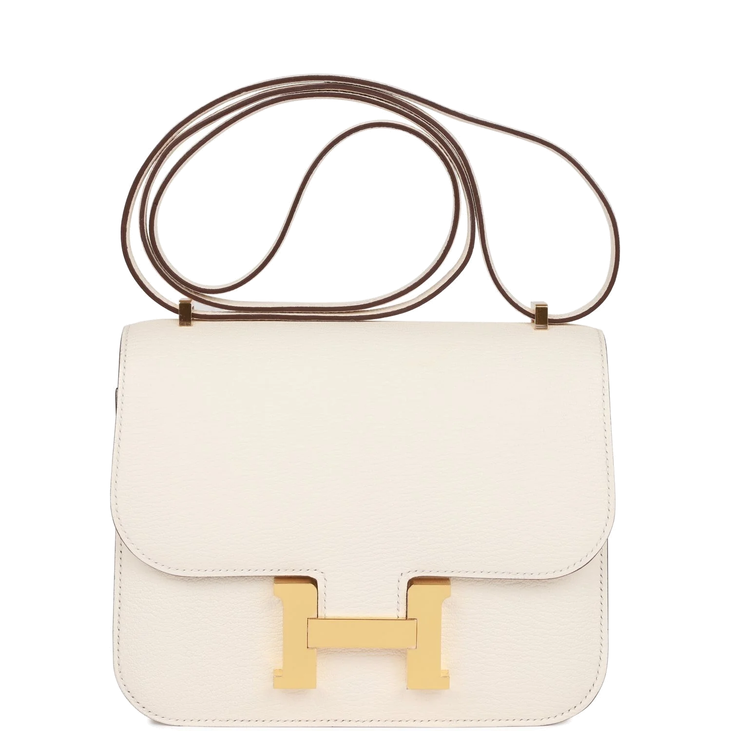 Hermes Constance 18 Nata Chevre Mysore Gold Hardware Ната Chevre — фото 2