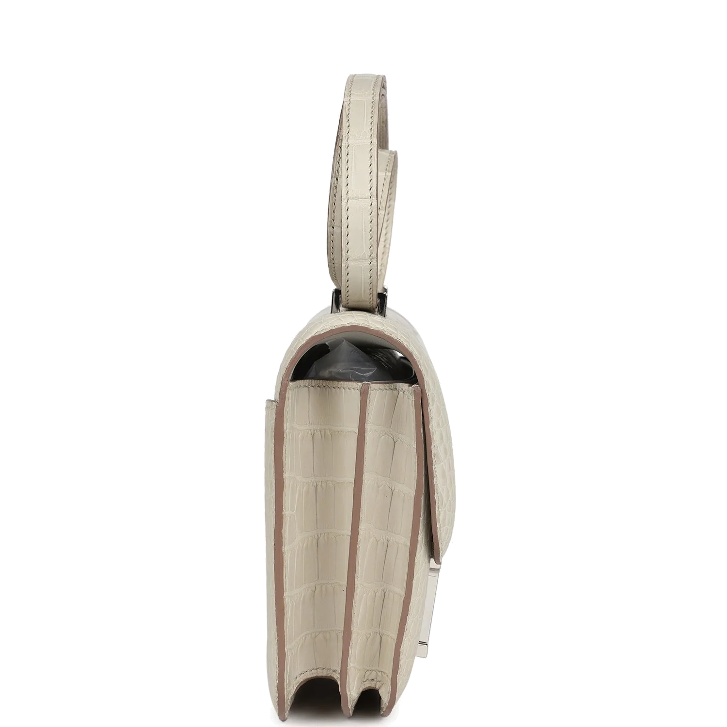 Hermes Constance 18 Beton Matte Alligator Palladium Hardware Бетон матовый — фото 4