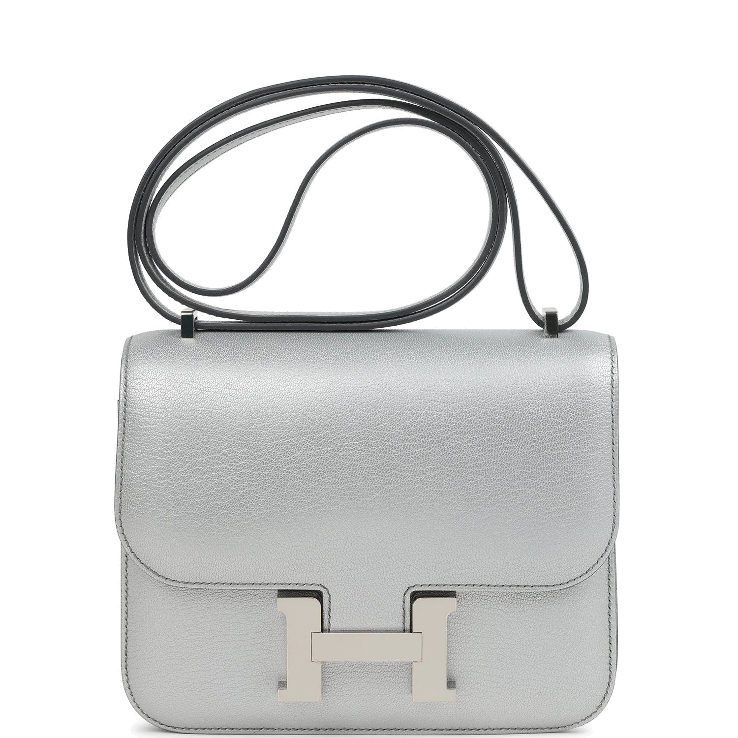 Hermes Constance 18 Argent Chevre Chamkilight Palladium Hardware Серебристый Chevre — фото 2