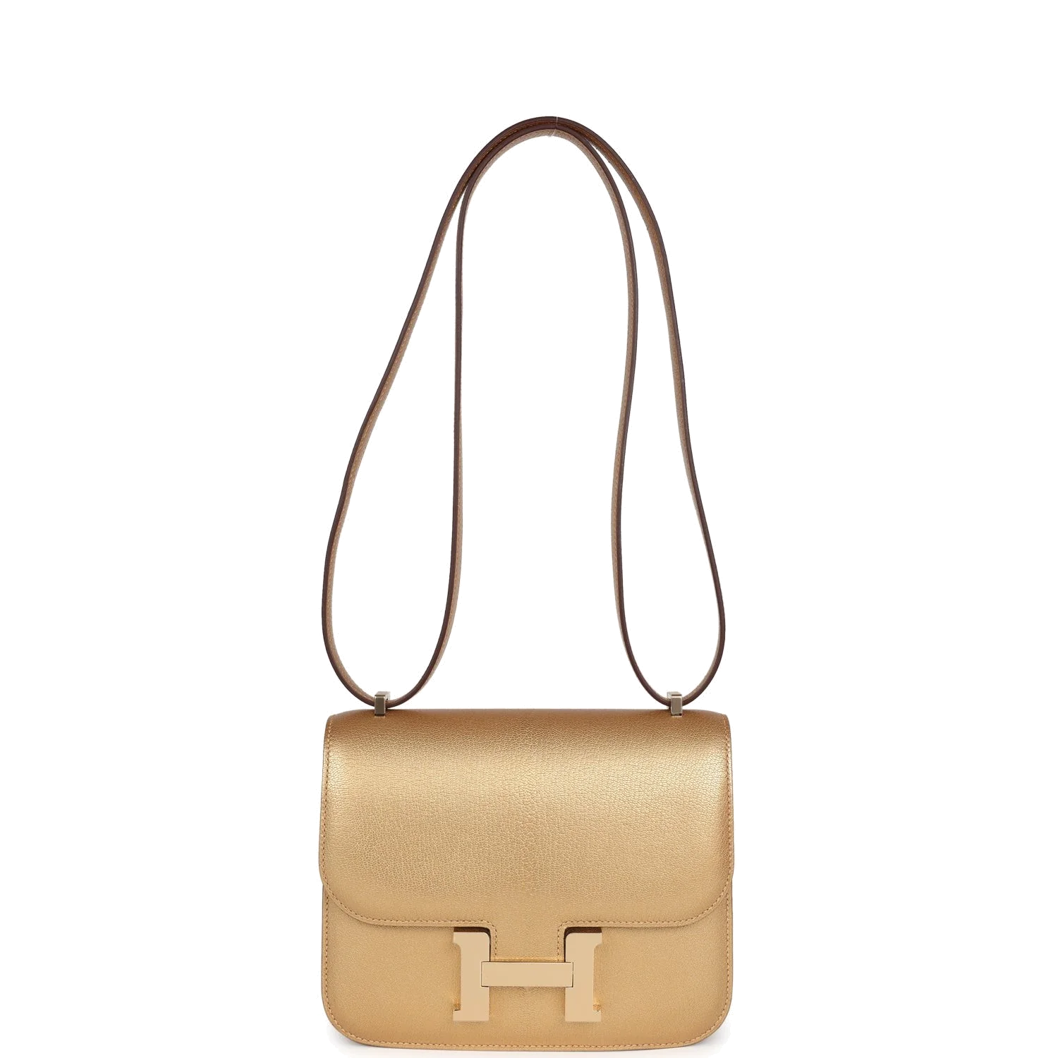 Hermes Constance 18 Dore Chevre Chamkilight Permabrass Hardware Золотистый Chevre — фото 8