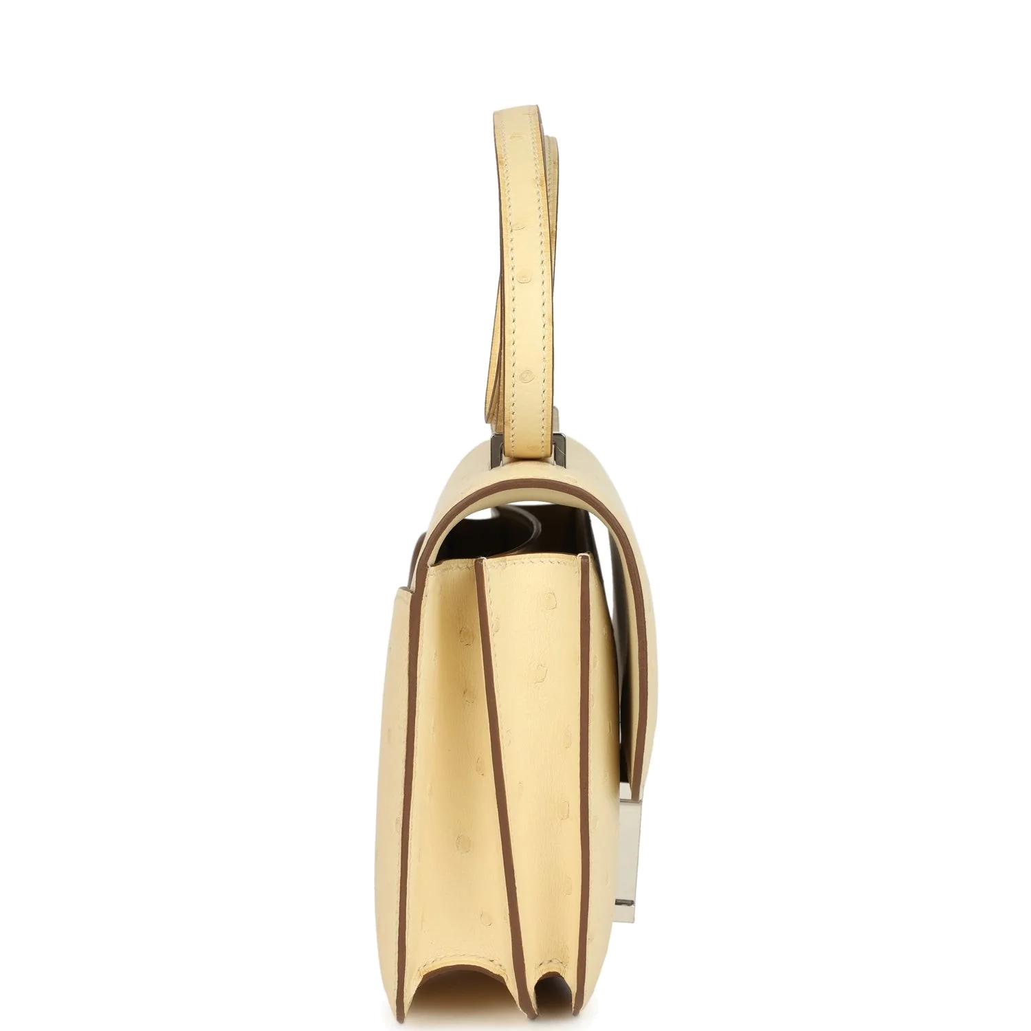 Hermes Constance 18 Vanille Ostrich Palladium Hardware Ваниль страус — фото 4