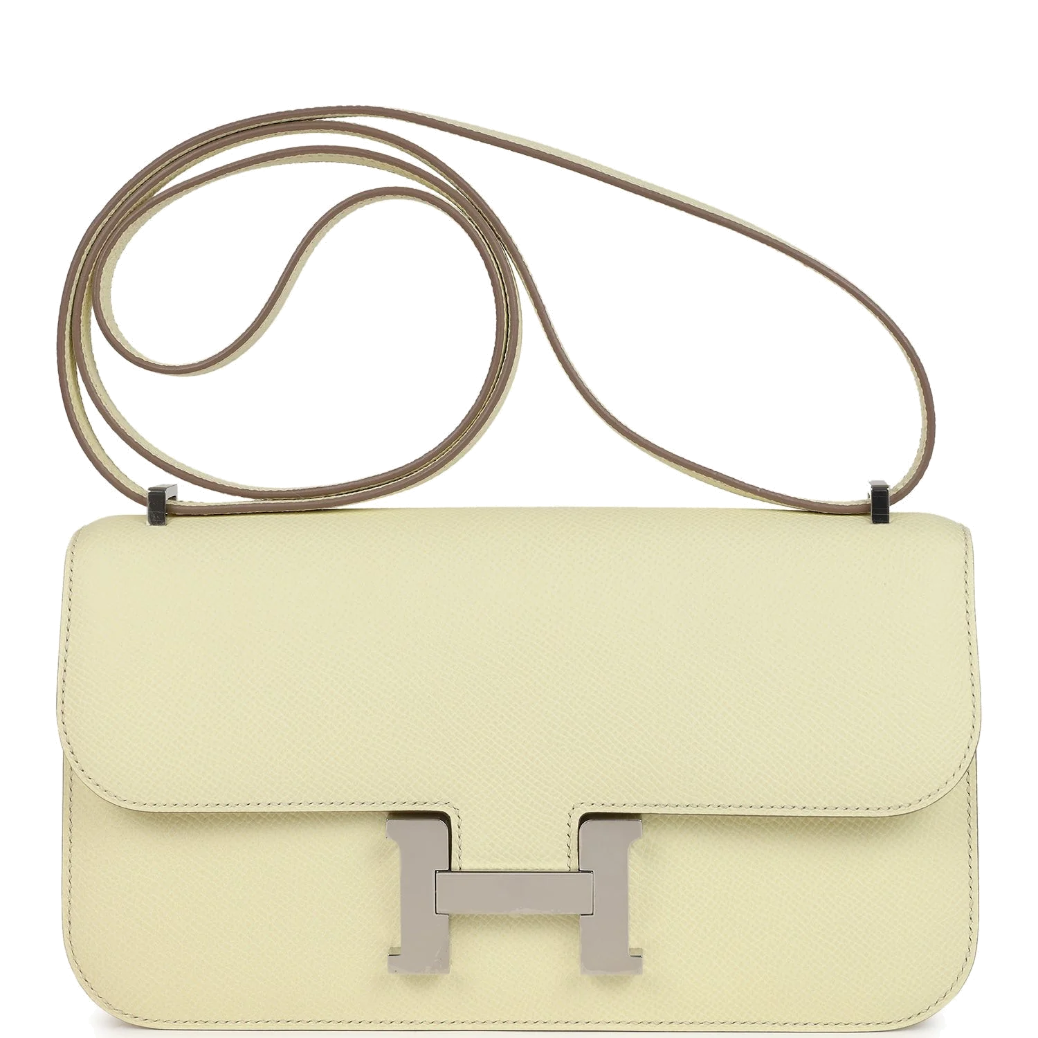Hermes Constance Elan Jaune Milton Epsom Palladium Hardware — фото 2