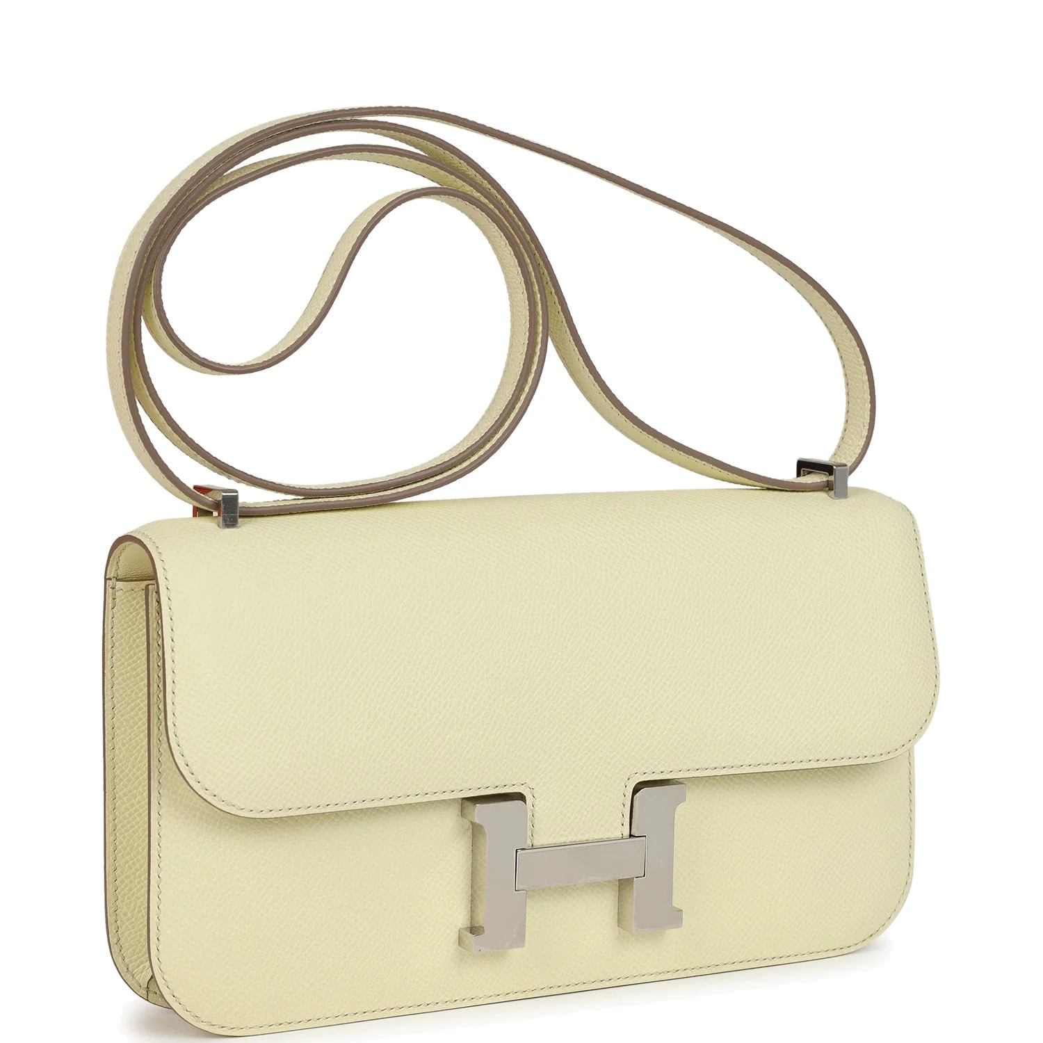 Hermes Constance Elan Jaune Milton Epsom Palladium Hardware — фото 3
