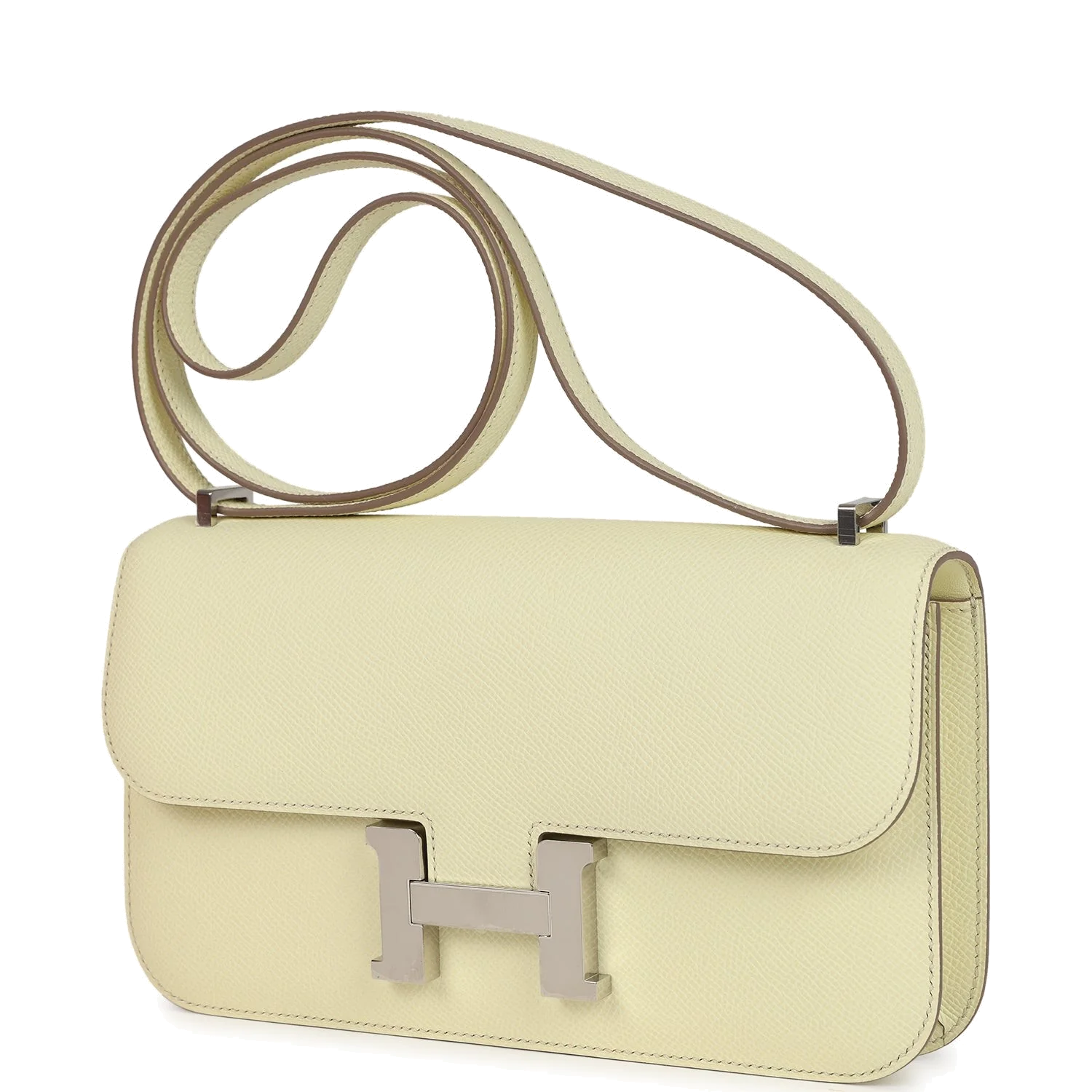 Hermes Constance Elan Jaune Milton Epsom Palladium Hardware — фото 6