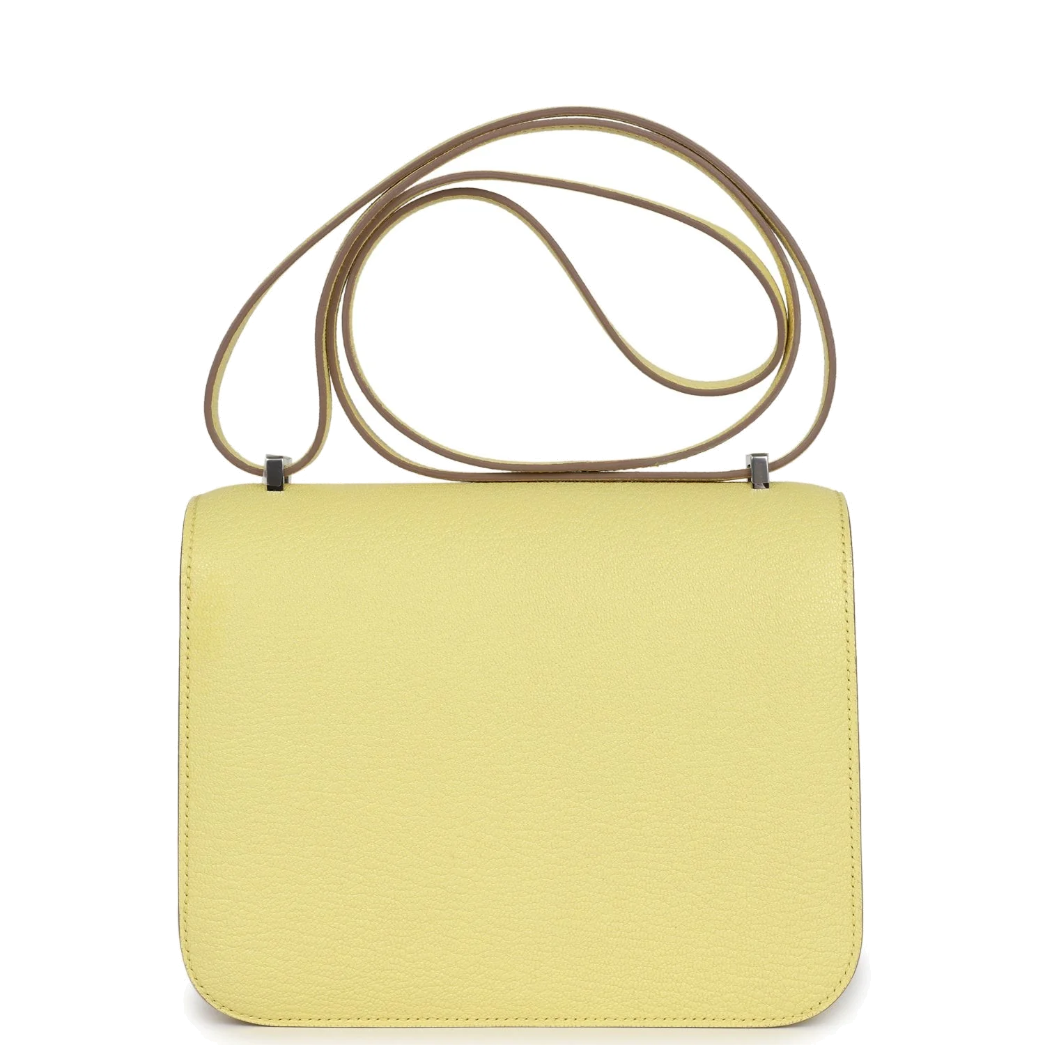 Hermes Constance 18 Limoncello Chevre Mysore Palladium Hardware Лимончелло Chevre — фото 5