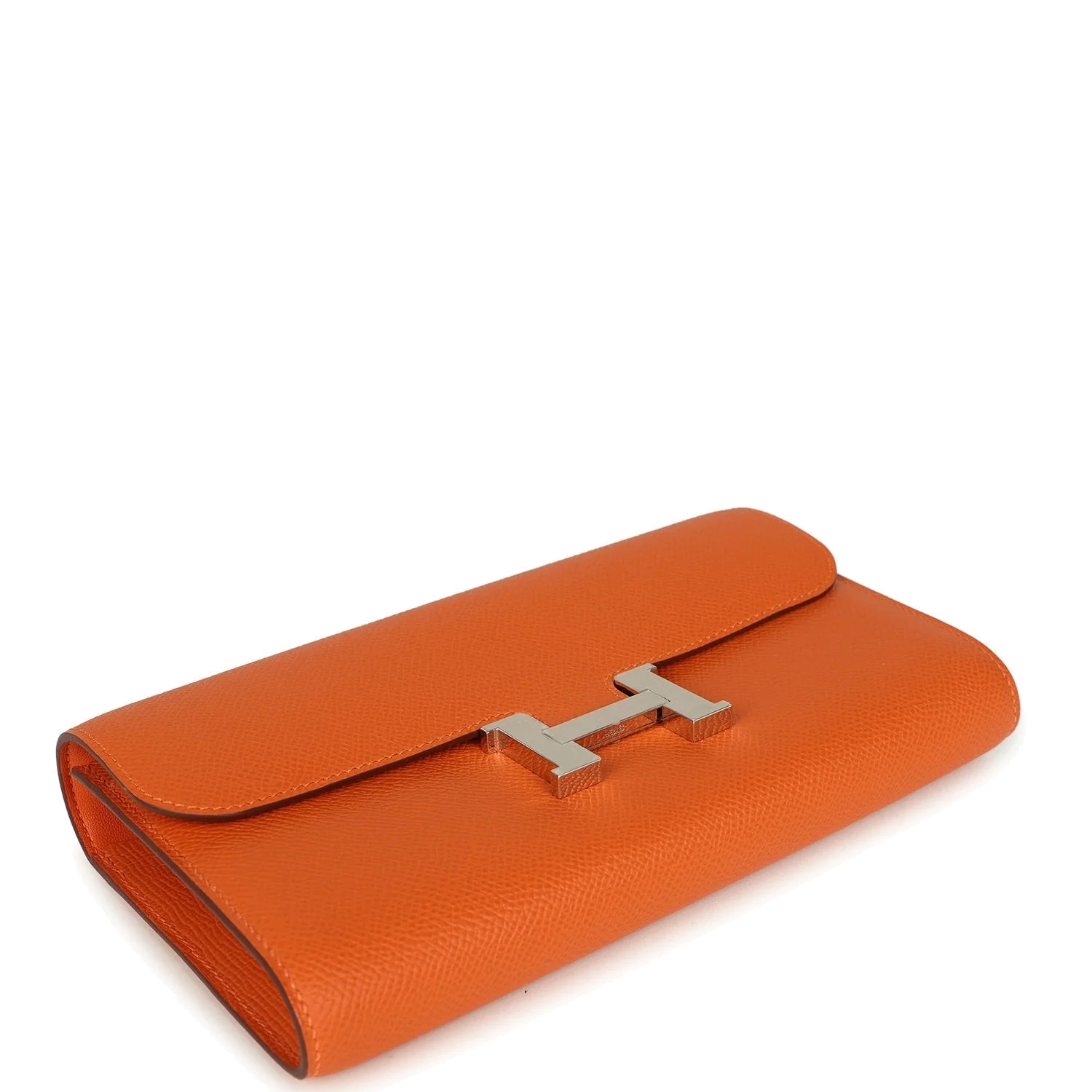 Hermes Constance Wallet To Go Orange Epsom Palladium Hardware — фото 7