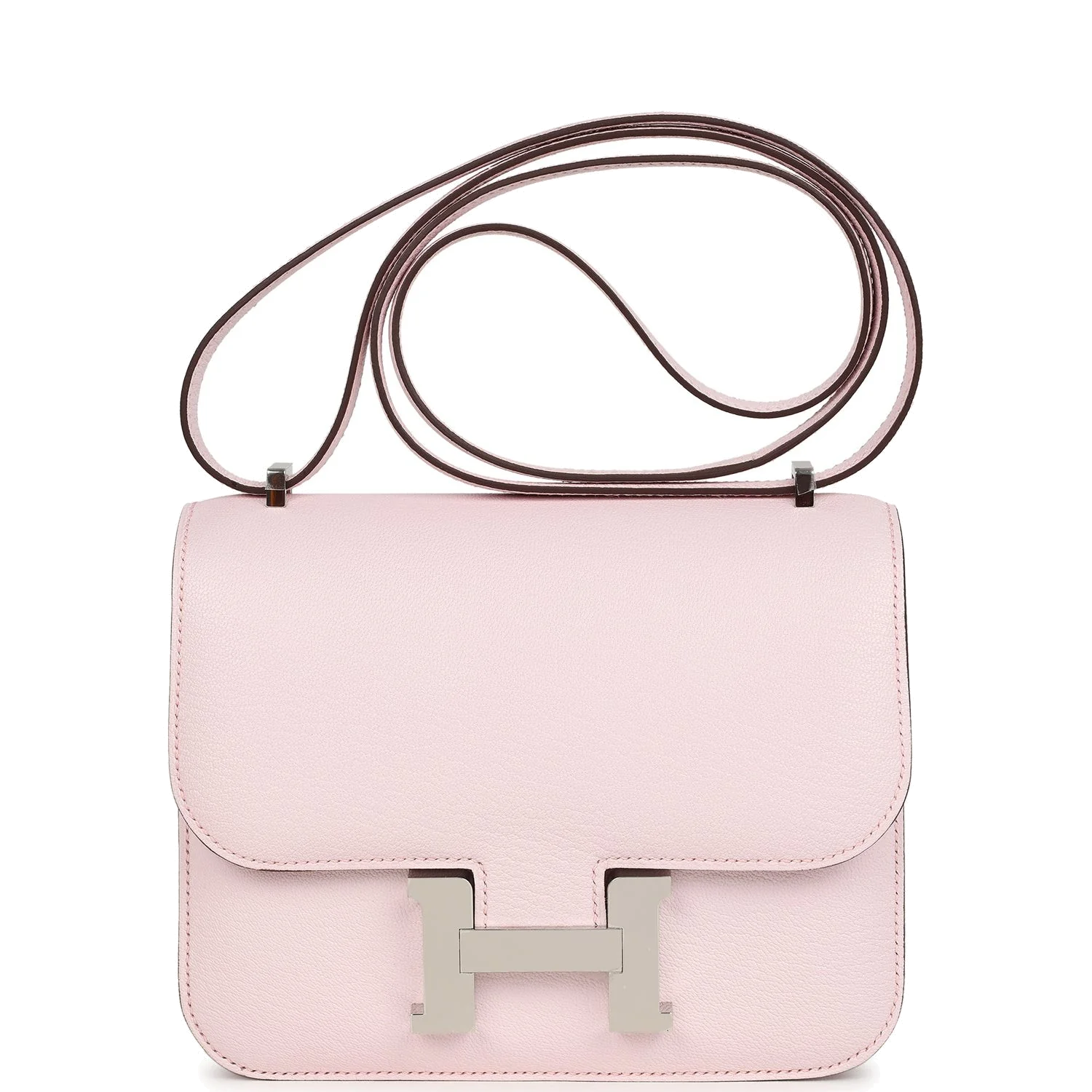 Hermes Constance 18 Rose Darling Chevre Mysore Palladium Hardware Розовый дарлинг — фото 2