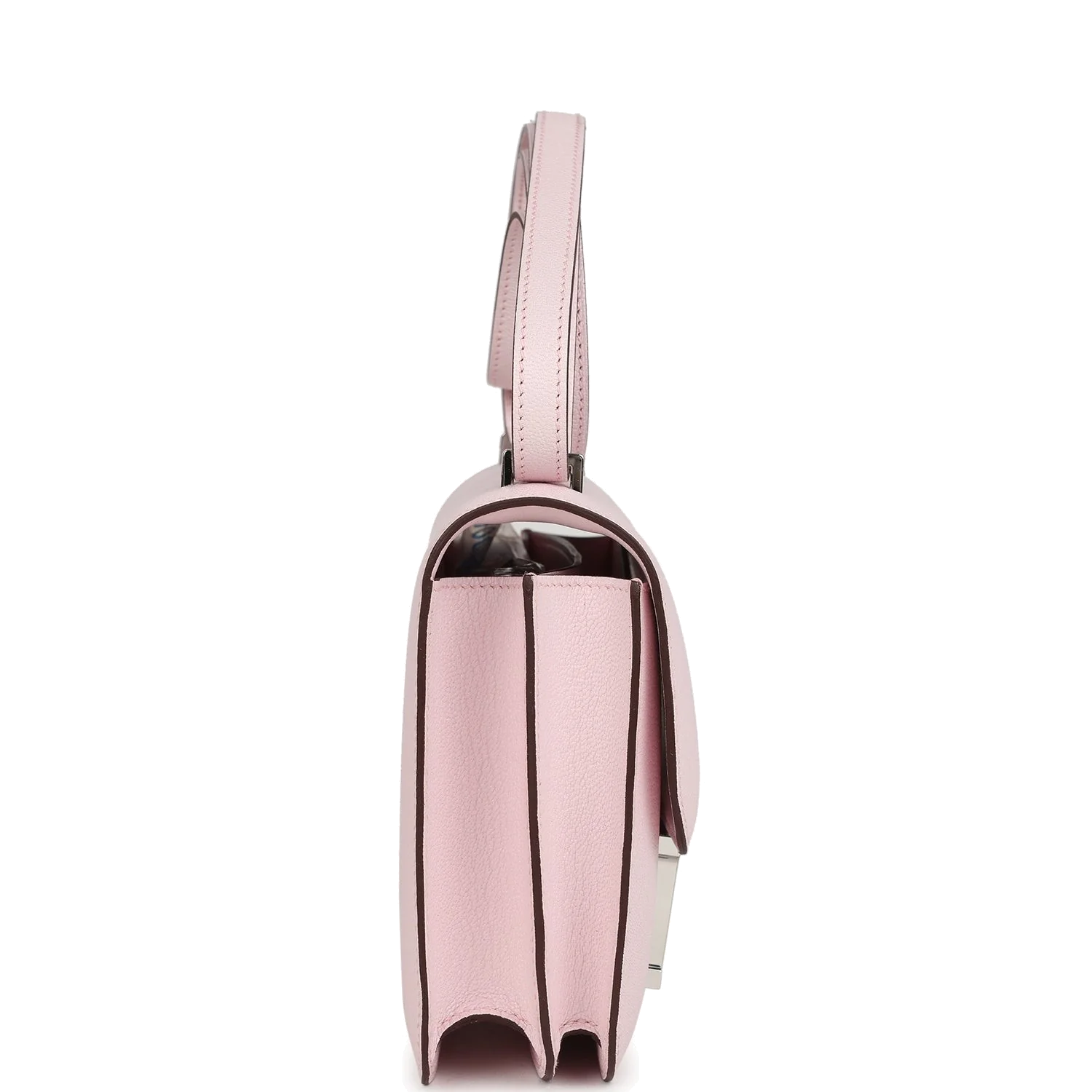 Hermes Constance 18 Rose Darling Chevre Mysore Palladium Hardware Розовый дарлинг — фото 4