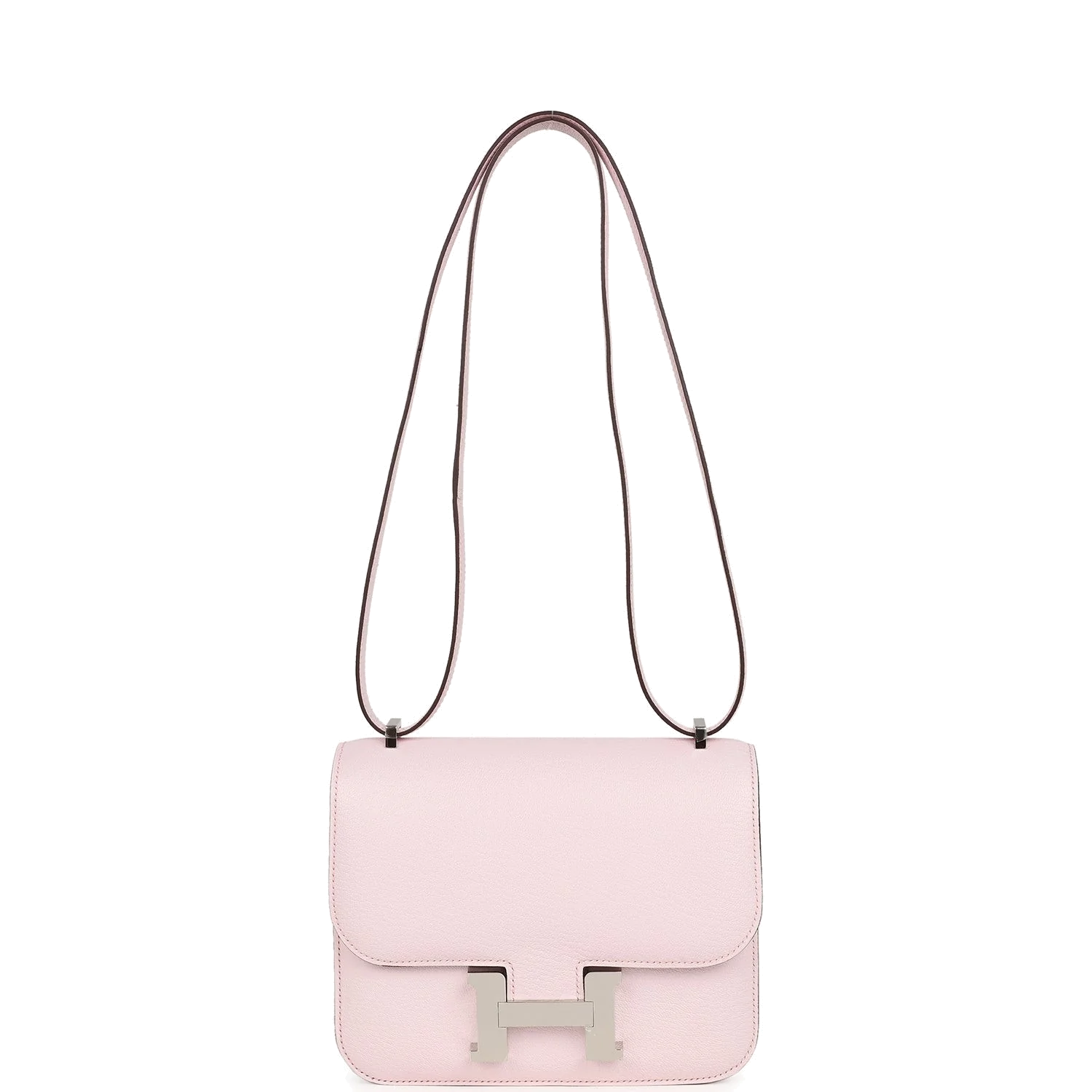 Hermes Constance 18 Rose Darling Chevre Mysore Palladium Hardware Розовый дарлинг — фото 8