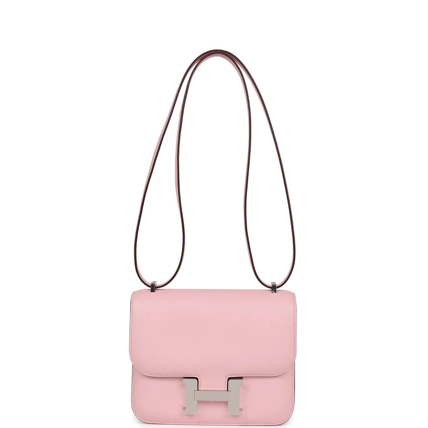 Hermes Constance 18 Rose Sakura Swift Palladium Hardware Розовый Сакура — фото 8