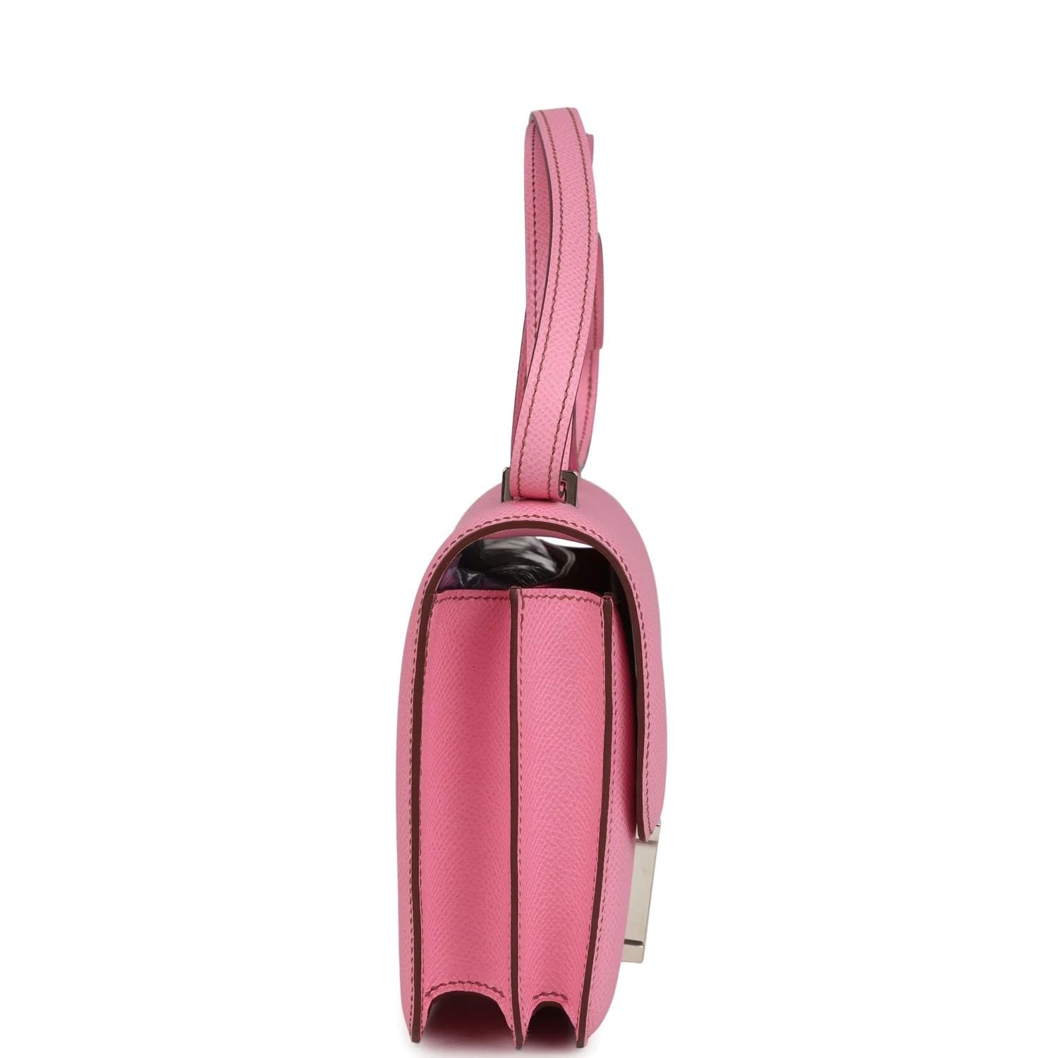 Hermes Constance 18 Bubblegum 5P Epsom Palladium Hardware Розовая жвачка — фото 4