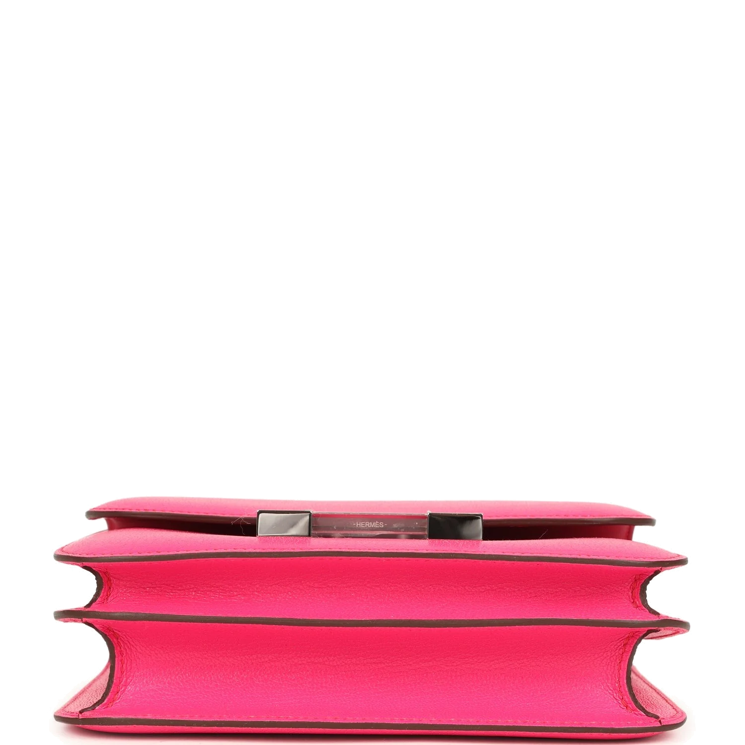 Hermes Constance 18 Rose Pop Chevre Chamkila Palladium Hardware Розовый поп — фото 7