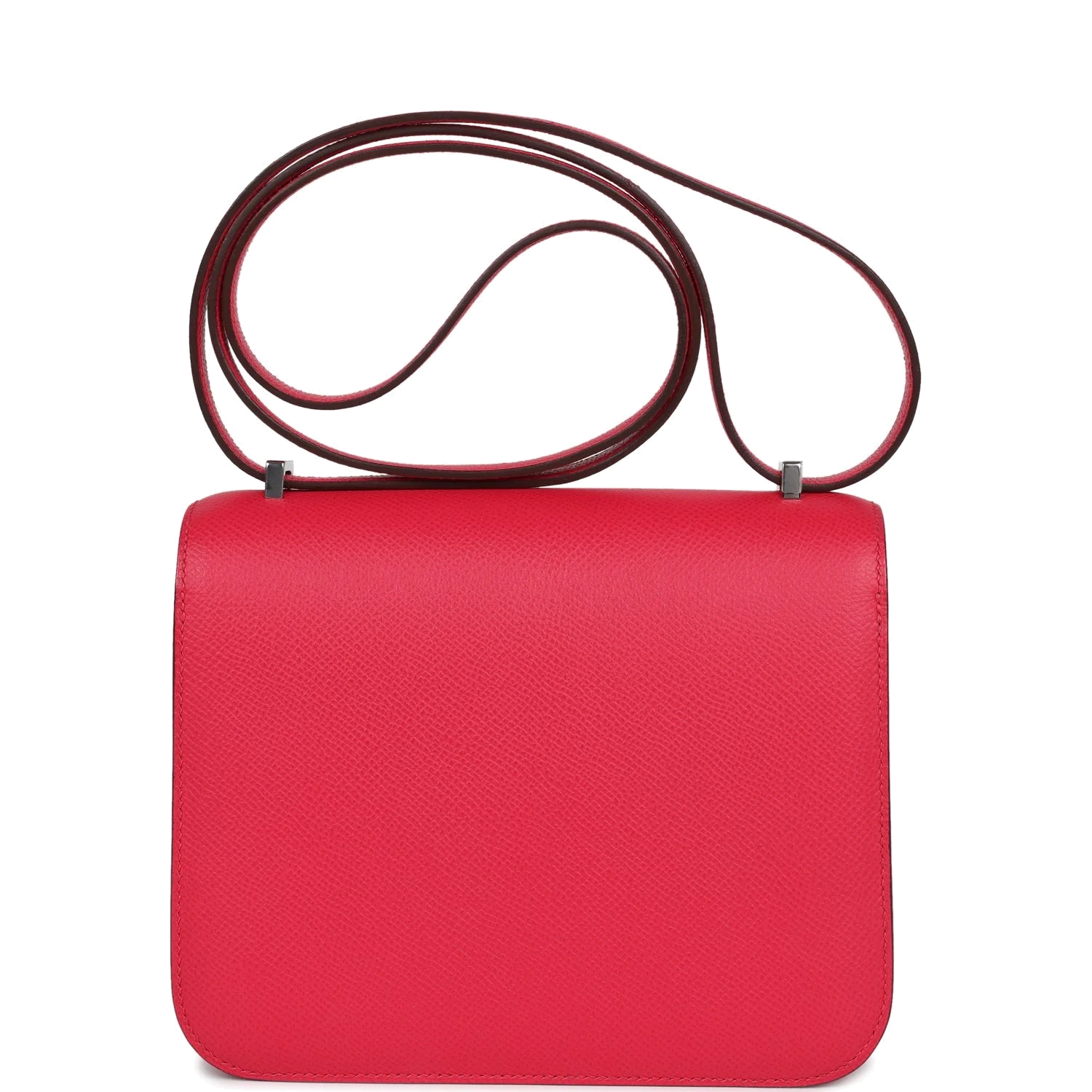 Hermes Constance 18 Rose Extreme Epsom Palladium Hardware Розовый экстрим — фото 5