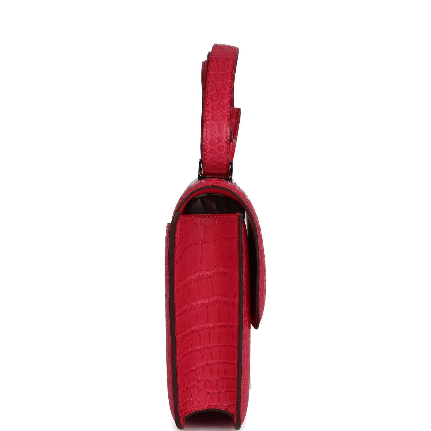 Hermes Constance 1-24 Rose Extreme Matte Alligator Palladium Hardware — фото 4