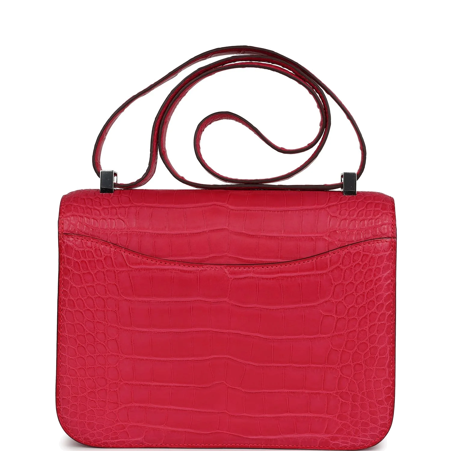 Hermes Constance 1-24 Rose Extreme Matte Alligator Palladium Hardware — фото 5