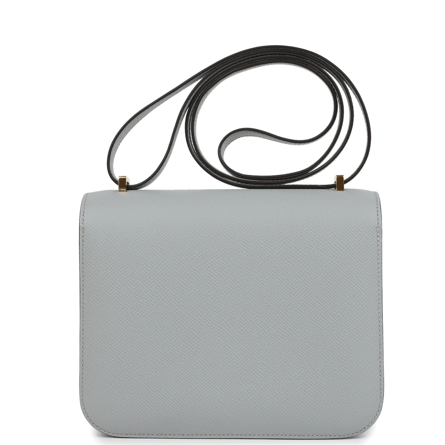 Hermes Constance 18 Bleu Glacier Epsom Gold Hardware Синий ледник — фото 5