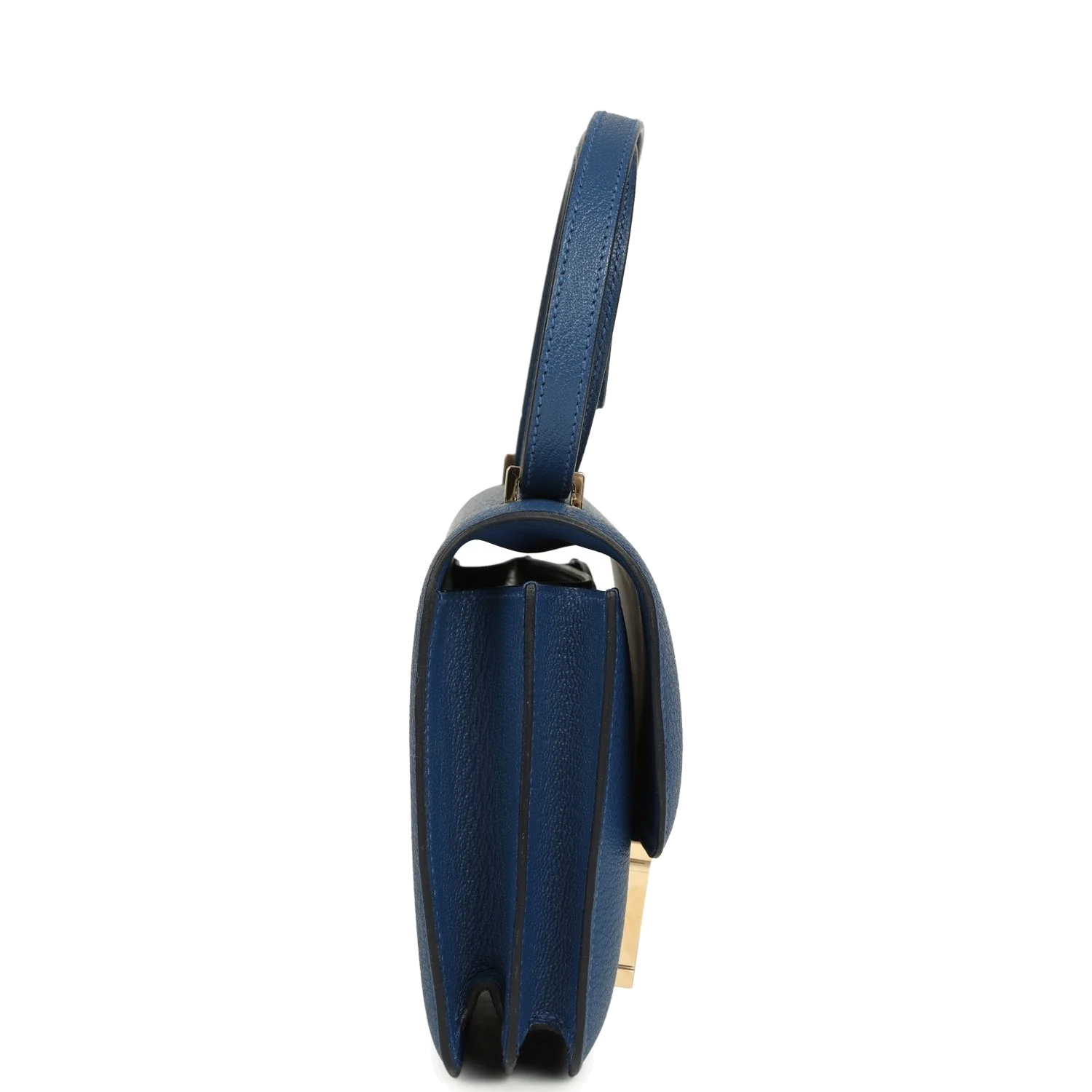 Hermes Constance 18 Bleu Tie Chevre Mysore Permabrass Hardware Синий Тай — фото 4