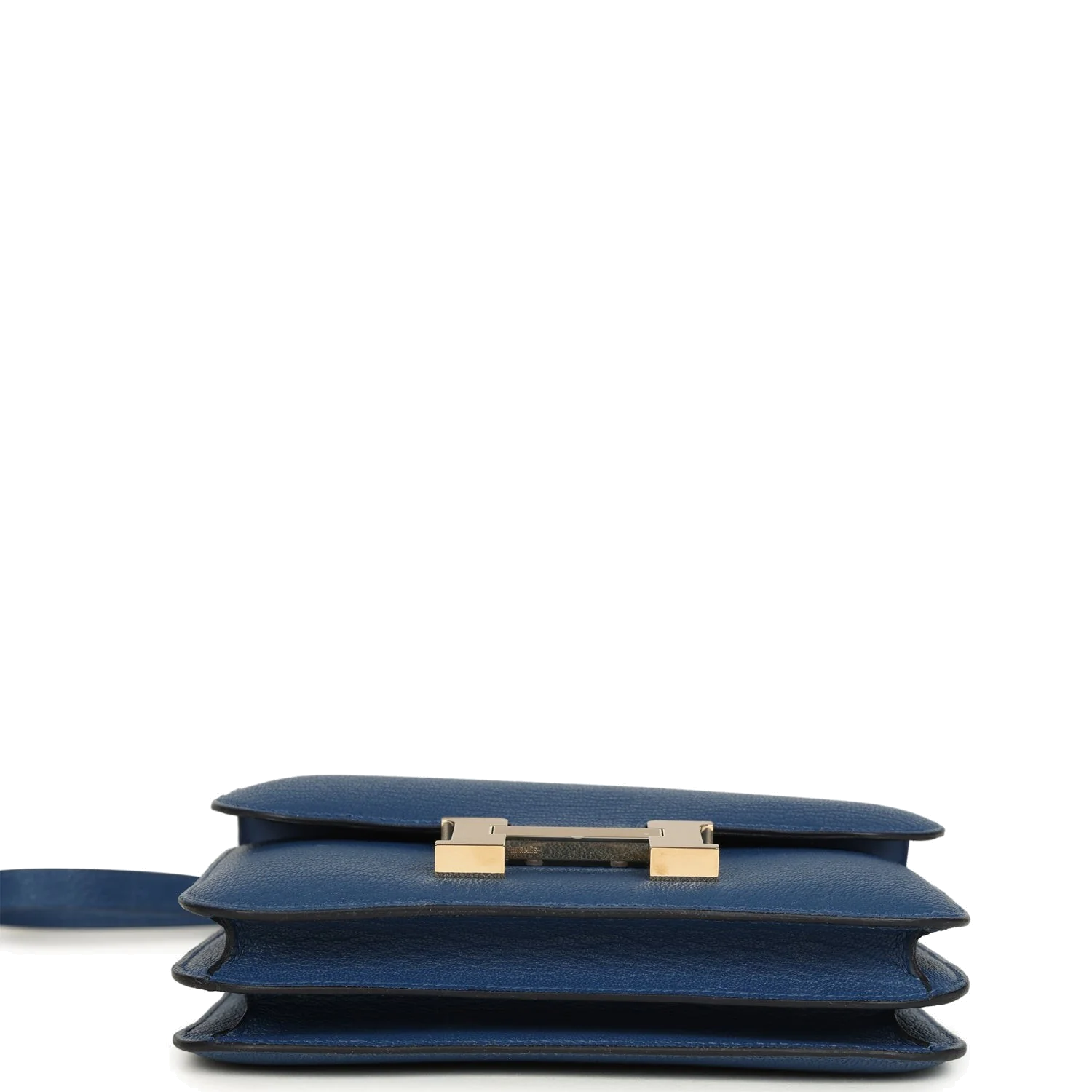 Hermes Constance 18 Bleu Tie Chevre Mysore Permabrass Hardware Синий Тай — фото 7