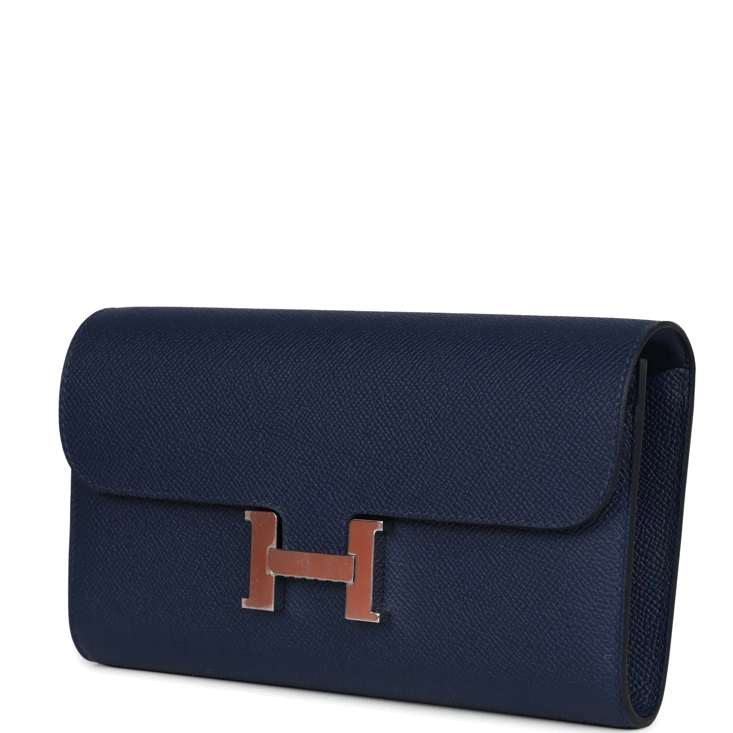 Hermes Constance Wallet To Go Bleu Navy Epsom Palladium Hardware — фото 6