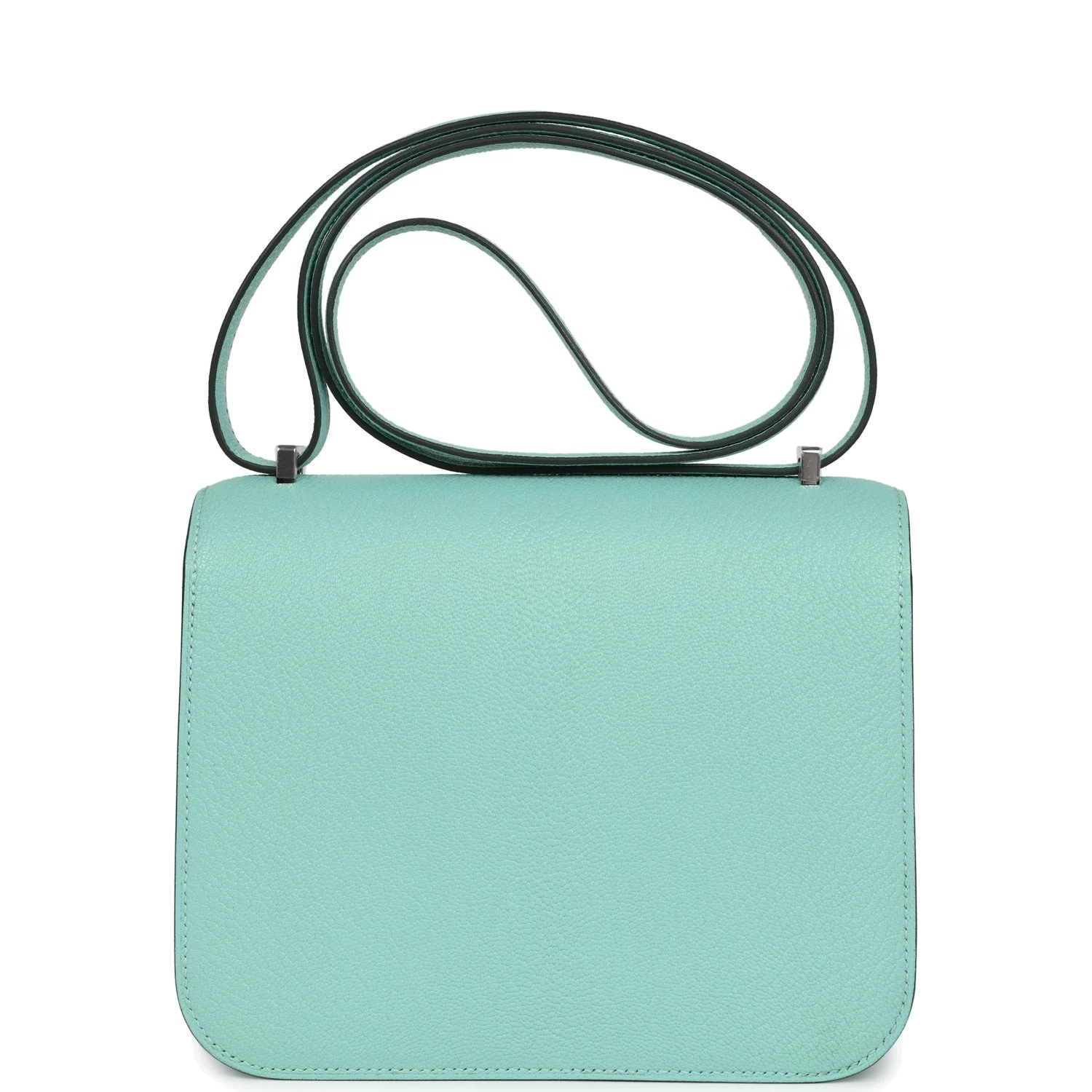 Hermes Constance 18 Aqua Chevre Palladium Hardware Аква Chevre — фото 5